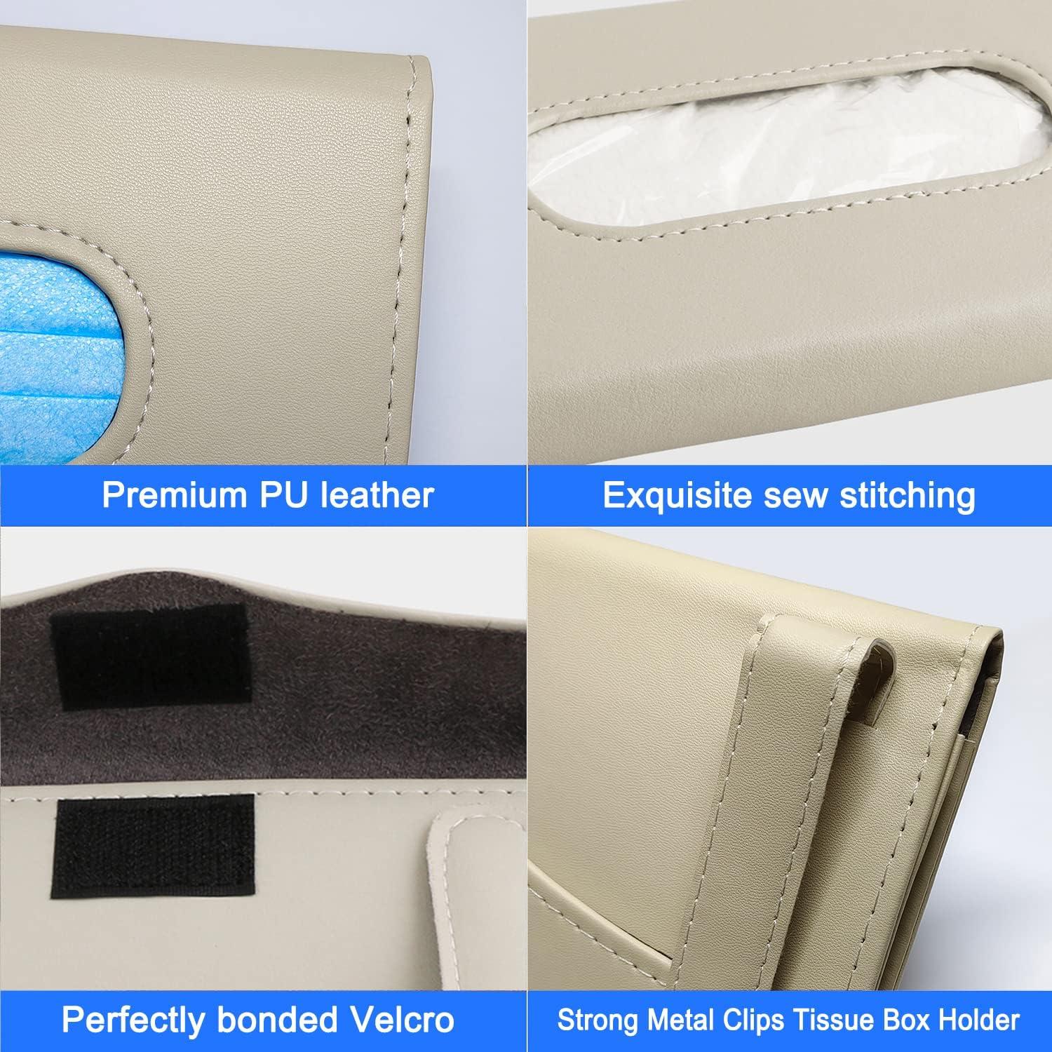 Soporte de Tejido para Auto Langmeil, 2 Piezas, Cuero PU