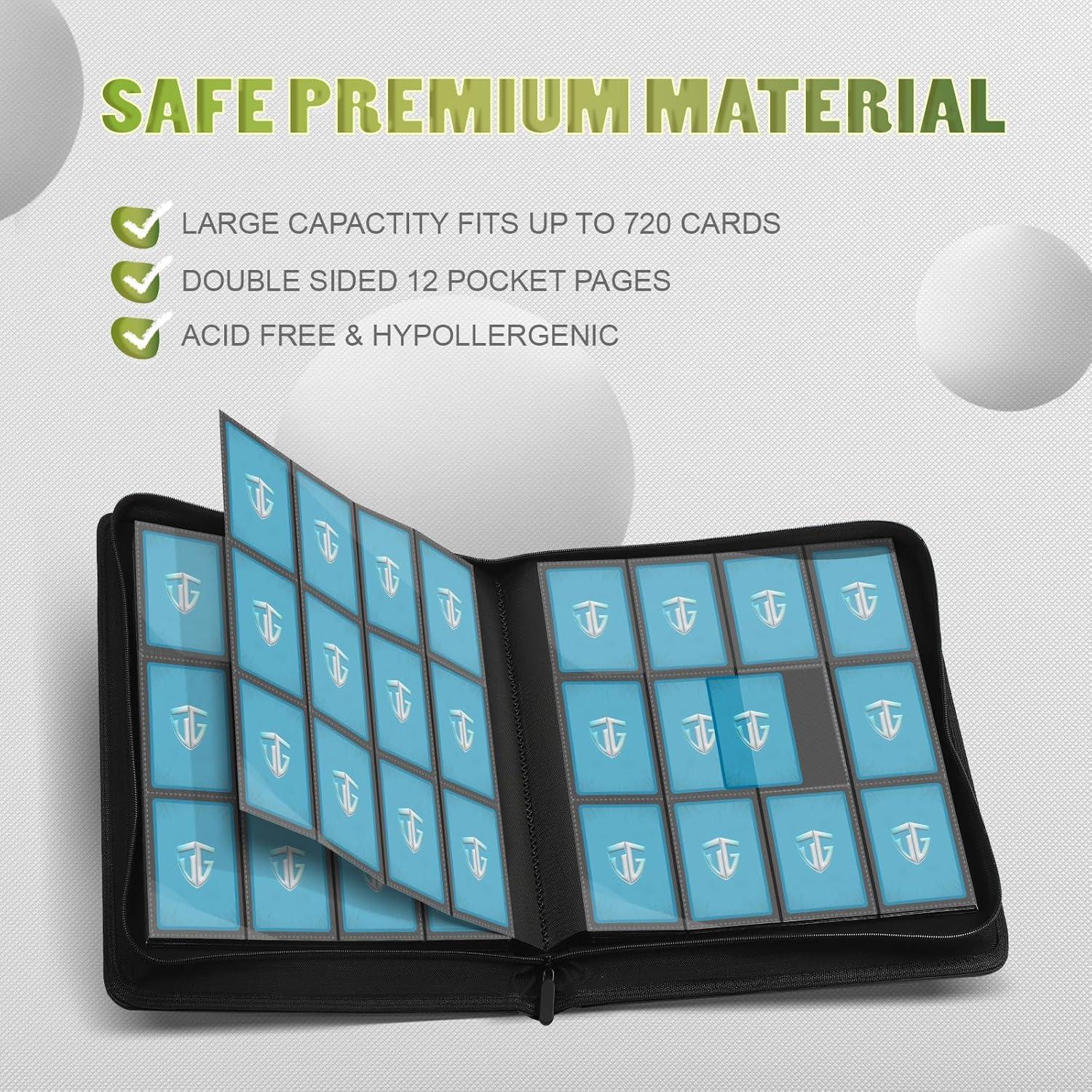 Carpeta TCGUARD 12 Bolsillos para Tarjetas Coleccionables