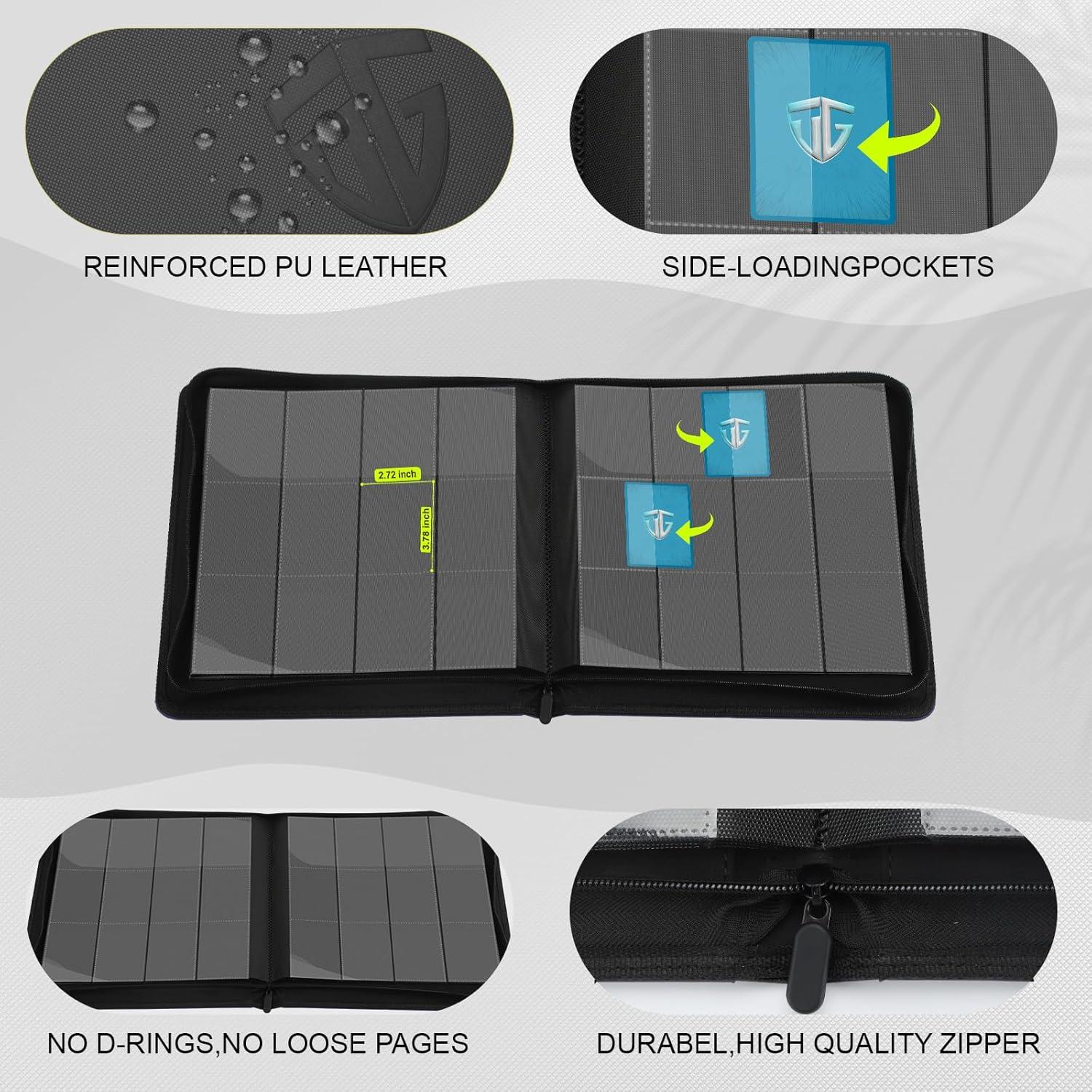 Carpeta TCGUARD 12 Bolsillos para Tarjetas Coleccionables