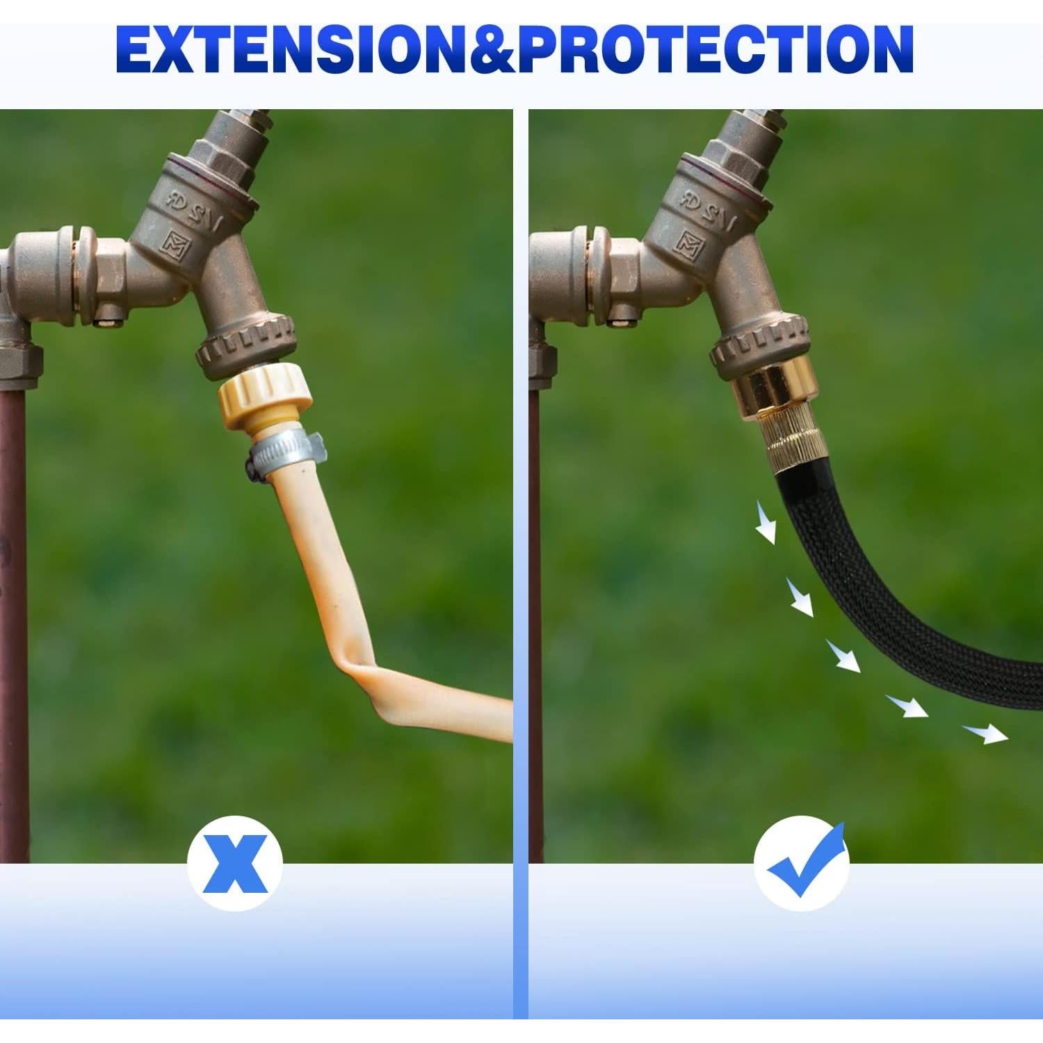 Extensión de Manguera de Jardín Boersite 0.24m Flexible