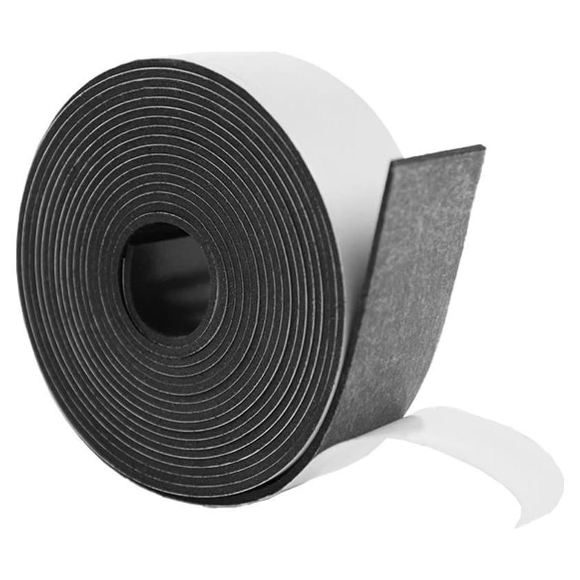 Tira de Goma Sólida Neopreno Adhesiva DEVNOL 1.58mm x 2.54cm x 3.05m