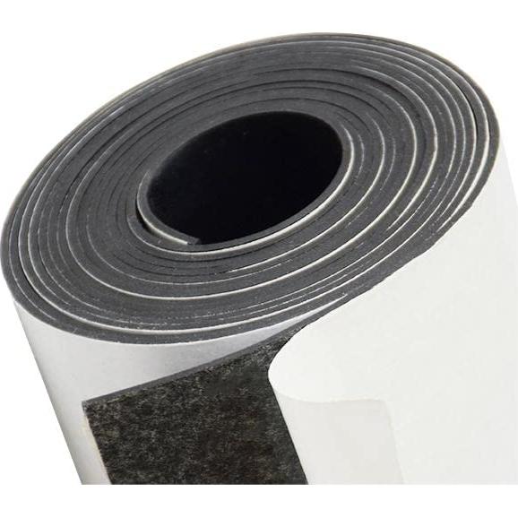 Tira de Goma Sólida Neopreno Adhesiva DEVNOL 1.58mm x 2.54cm x 3.05m