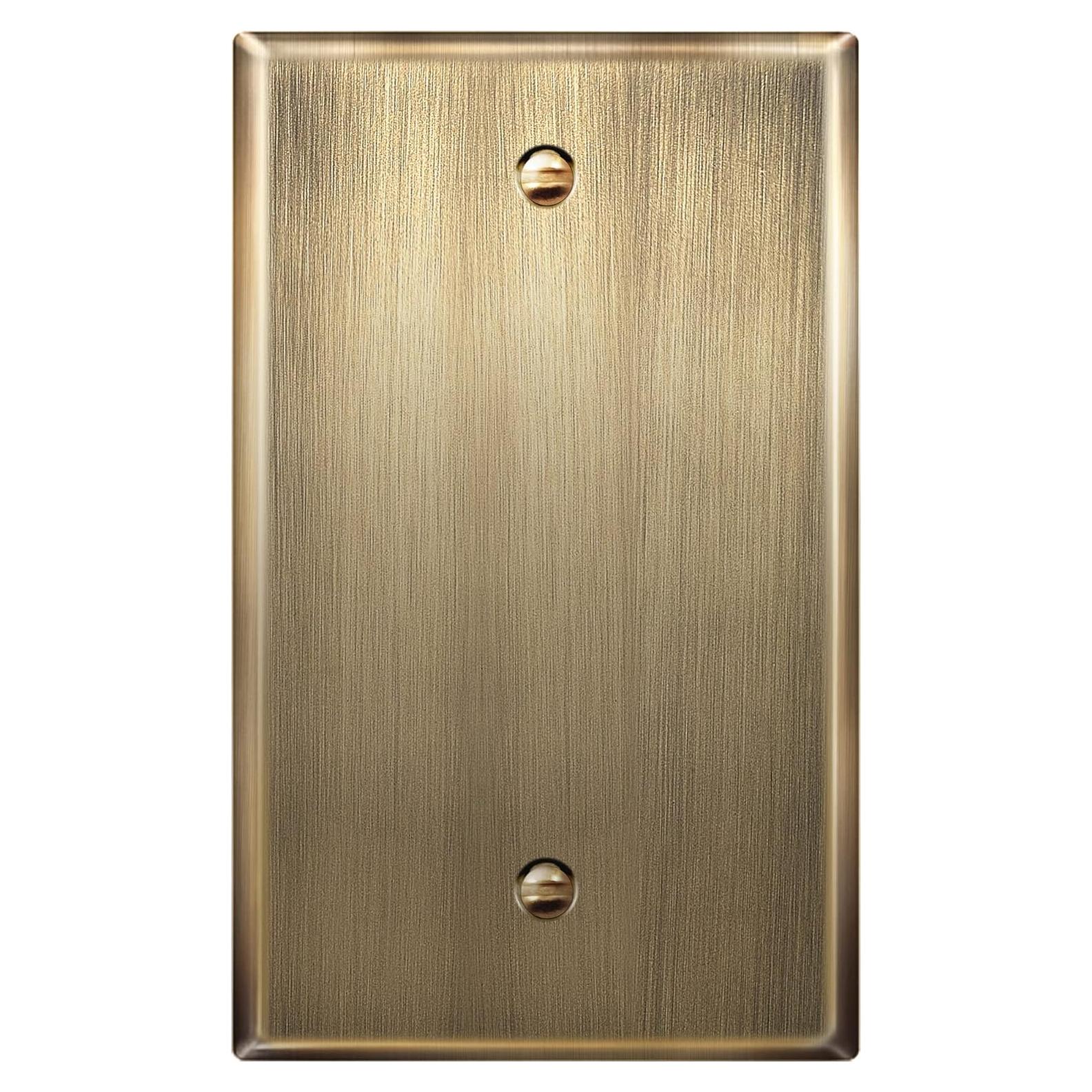 Placa de Pared de Metal ENERLITES 1-Gang Acero Inoxidable 7701-AB