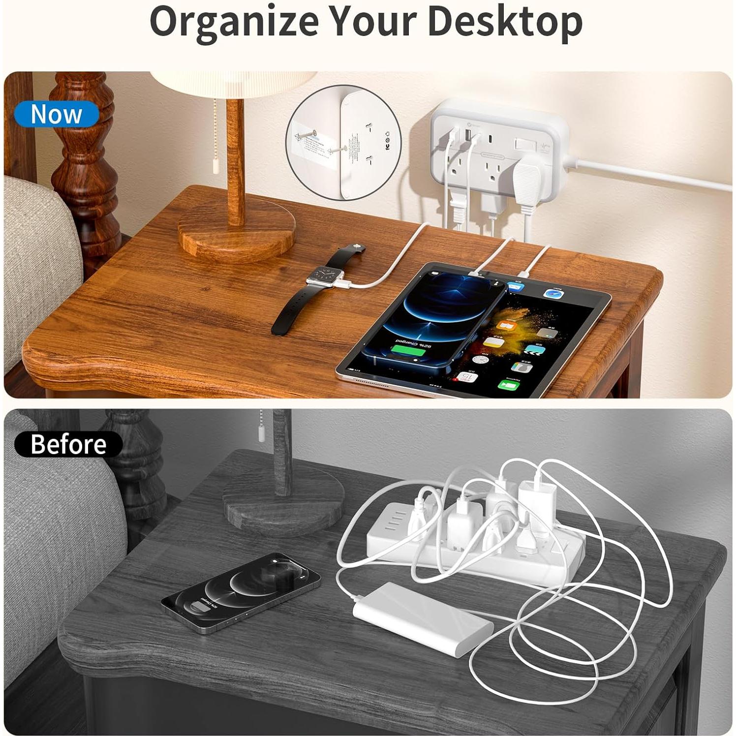 Regleta NTONPOWER 2 Clavijas 1875W 5FT con 4 Puertos USB