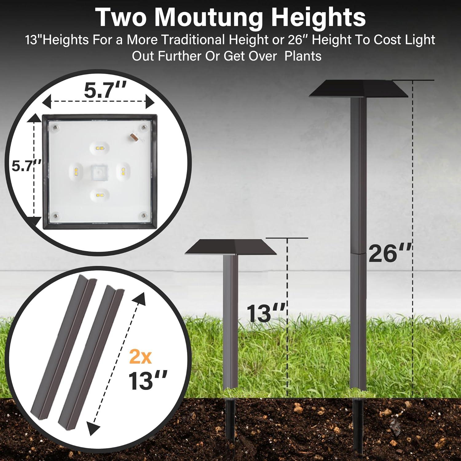 Luces Solares para Caminos Bobcat 300 Lúmenes 2-en-1