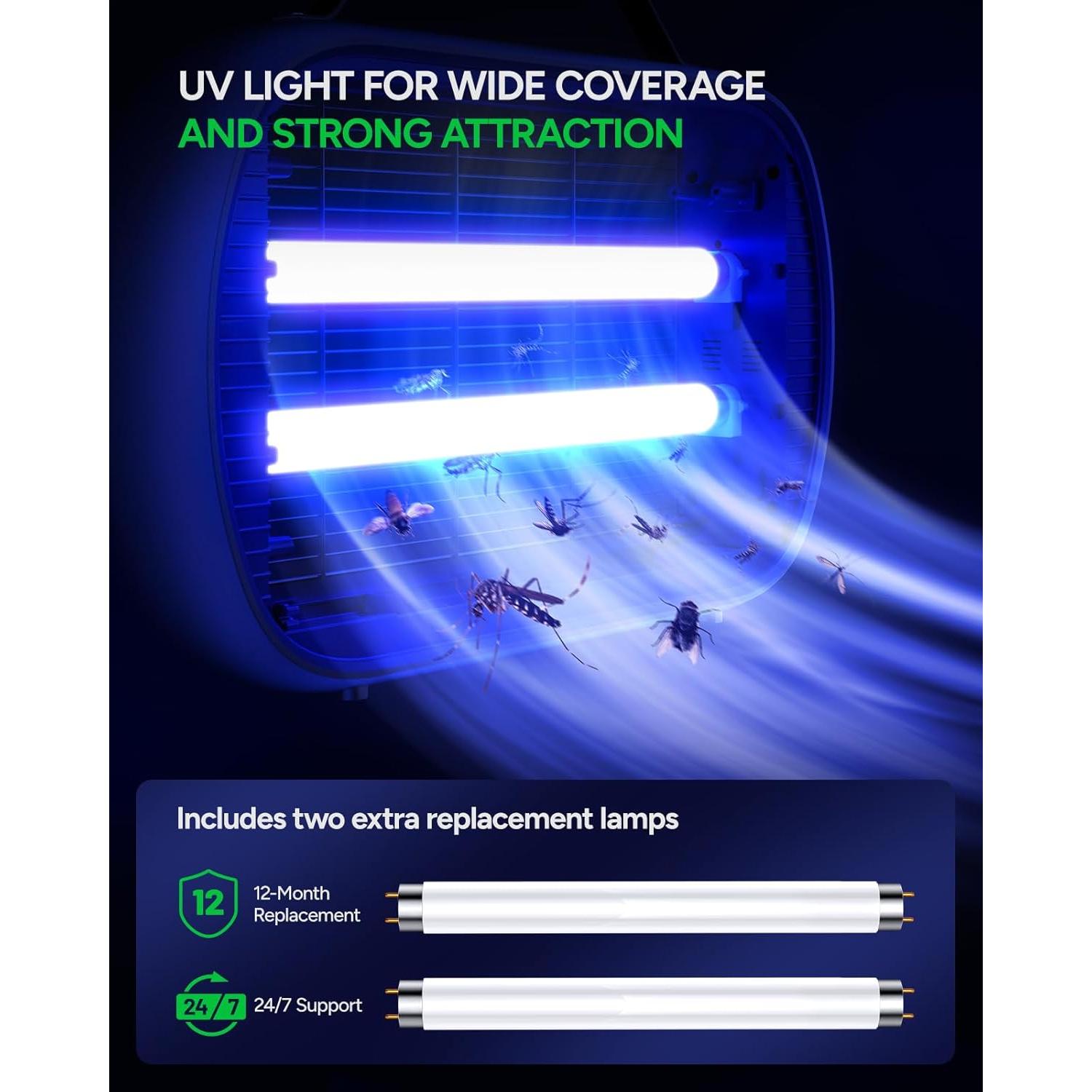 Zapper de Insectos Buzbug MA-015 20W para 464.5 m²