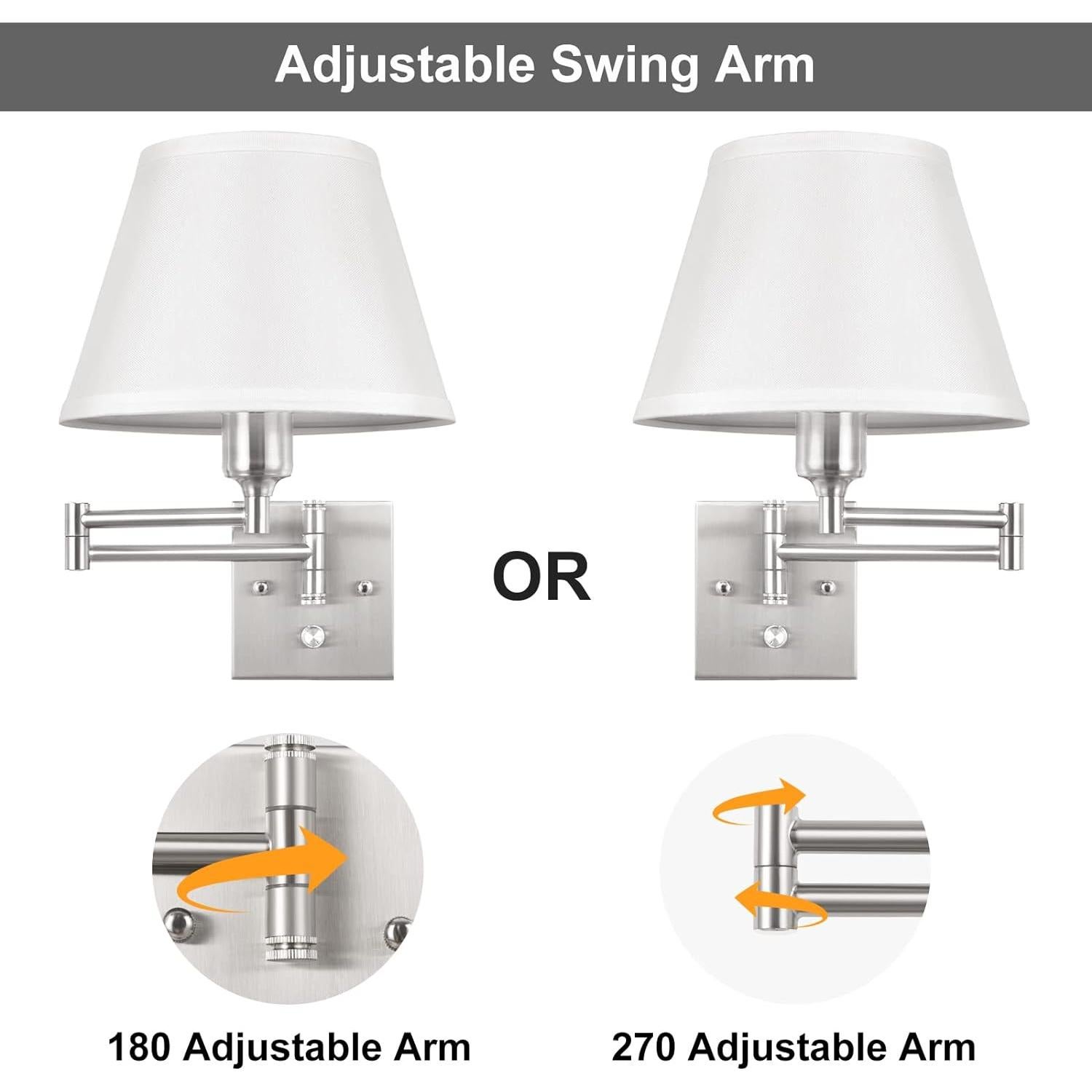 Aplique de pared TRLIFE set de 2 luces regulables 6W