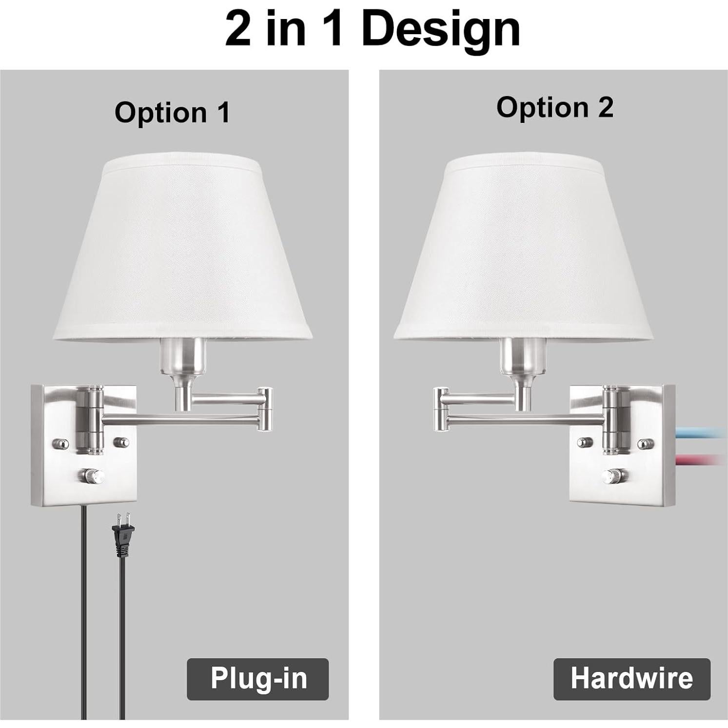 Aplique de pared TRLIFE set de 2 luces regulables 6W