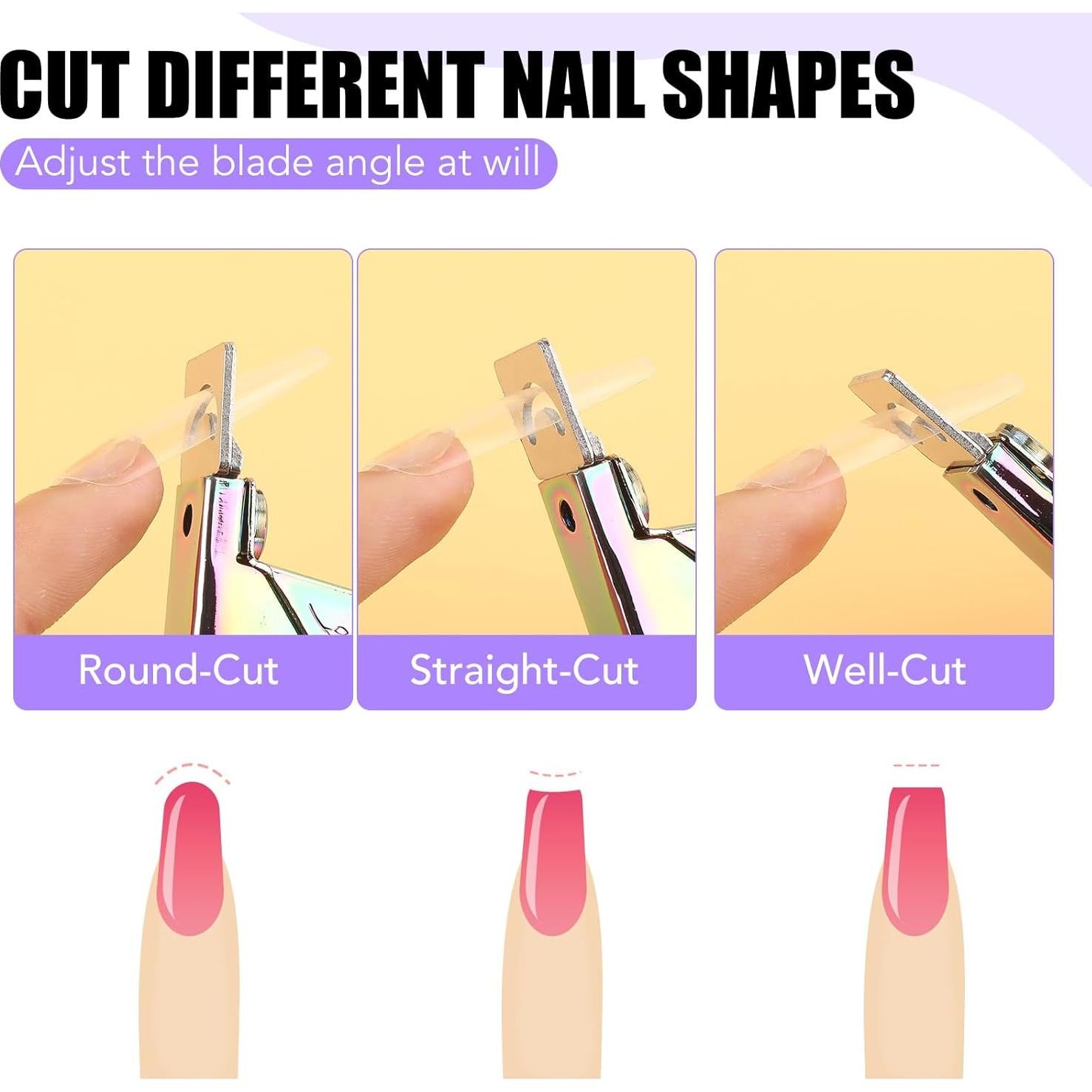 Cortadores de Uñas Falsas BEST CHOICE MAGNETS 2P Acero Inoxidable