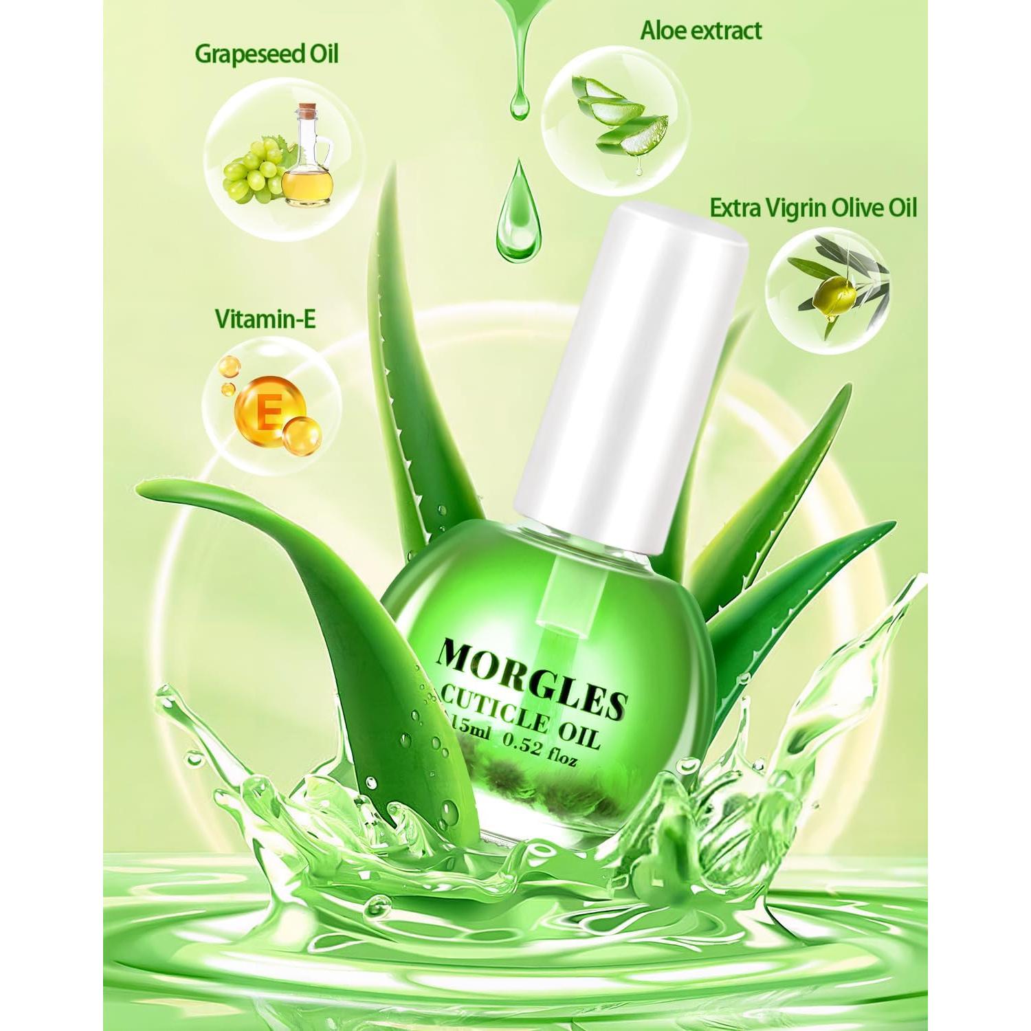 Kit de Cuidado de Uñas MORGLES con Aceite de Aloe Vera