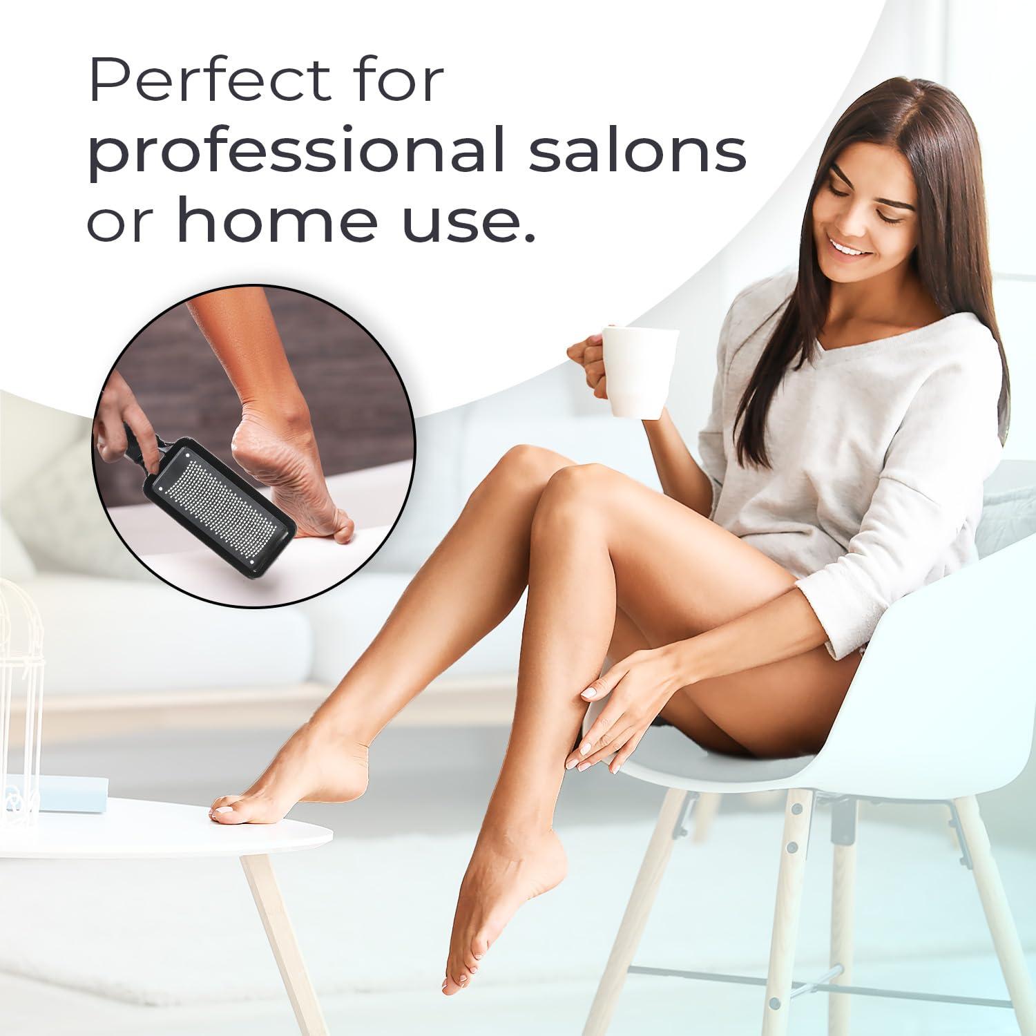 Raspador de pies Microplane Colossal - Exfoliante de acero inoxidable