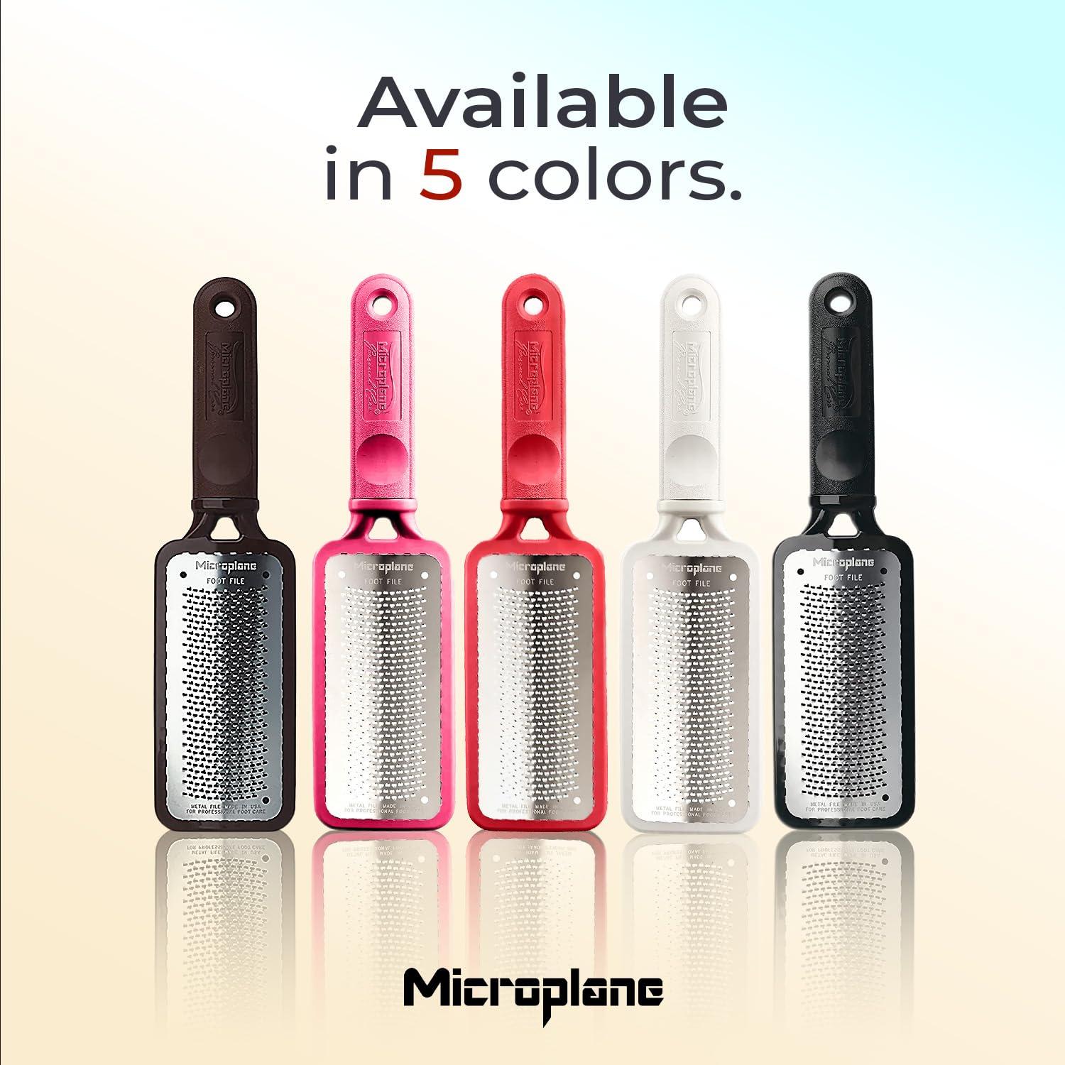 Raspador de pies Microplane Colossal - Exfoliante de acero inoxidable