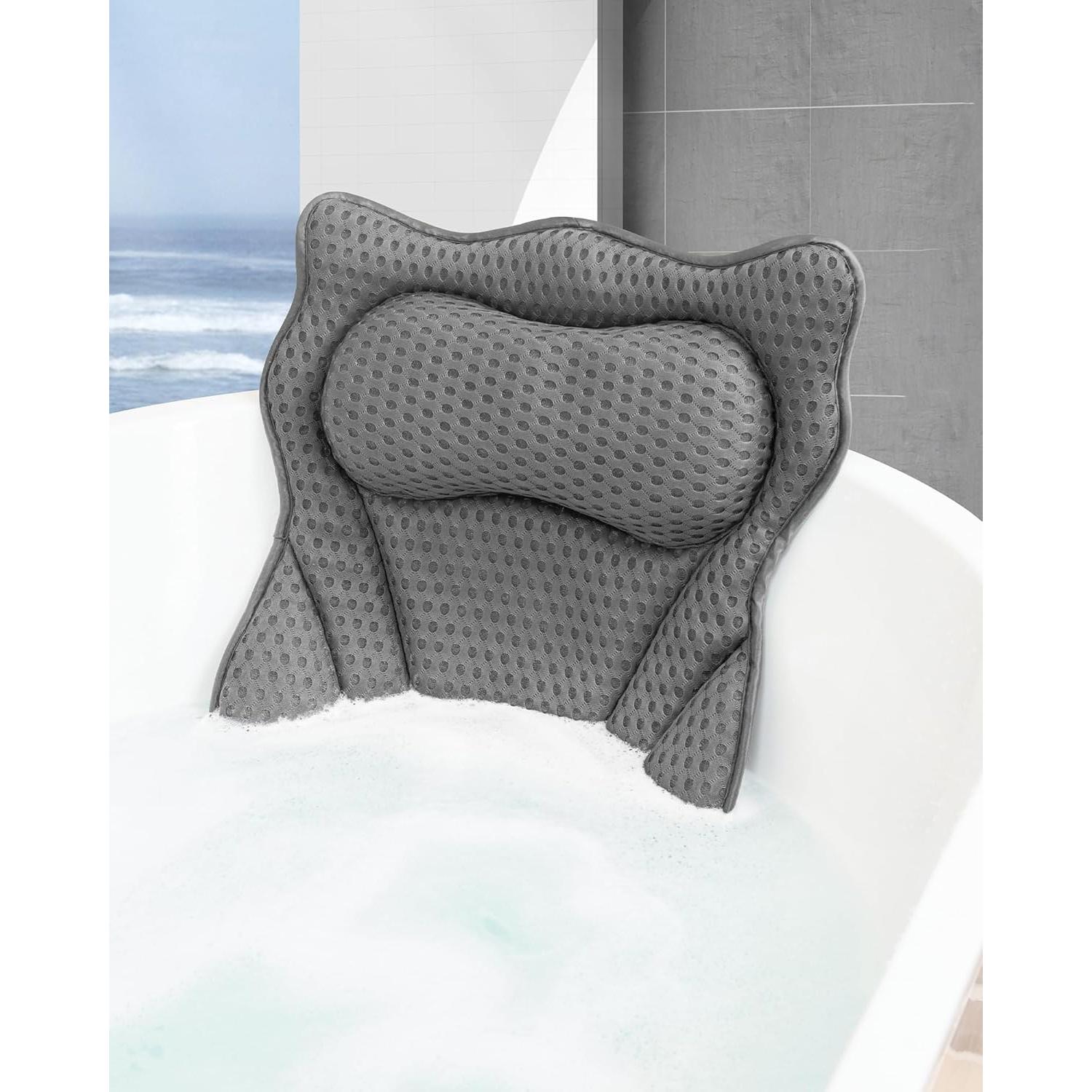 Almohada de Baño MTDLYICE Gris 42x44cm con Ventosas