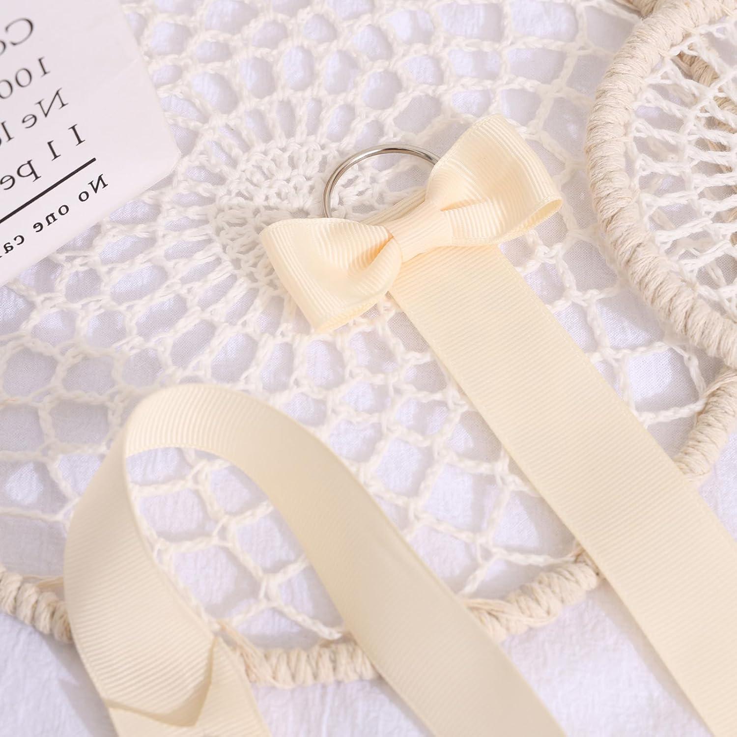 Soporte Organizador de Lazos para Cabello POVETIRE Beige