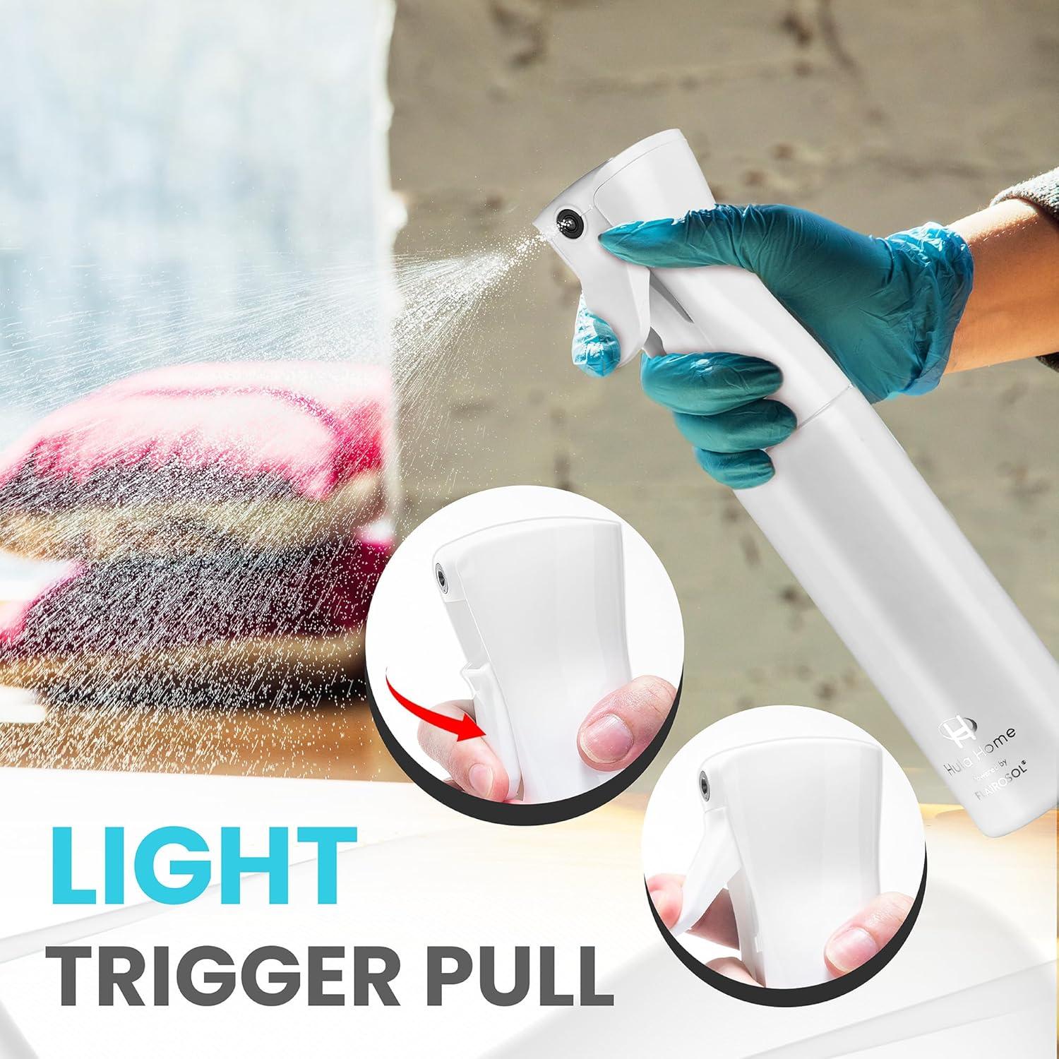 Botella Spray Hula Home 300ml Neblina Fina Continua Blanca