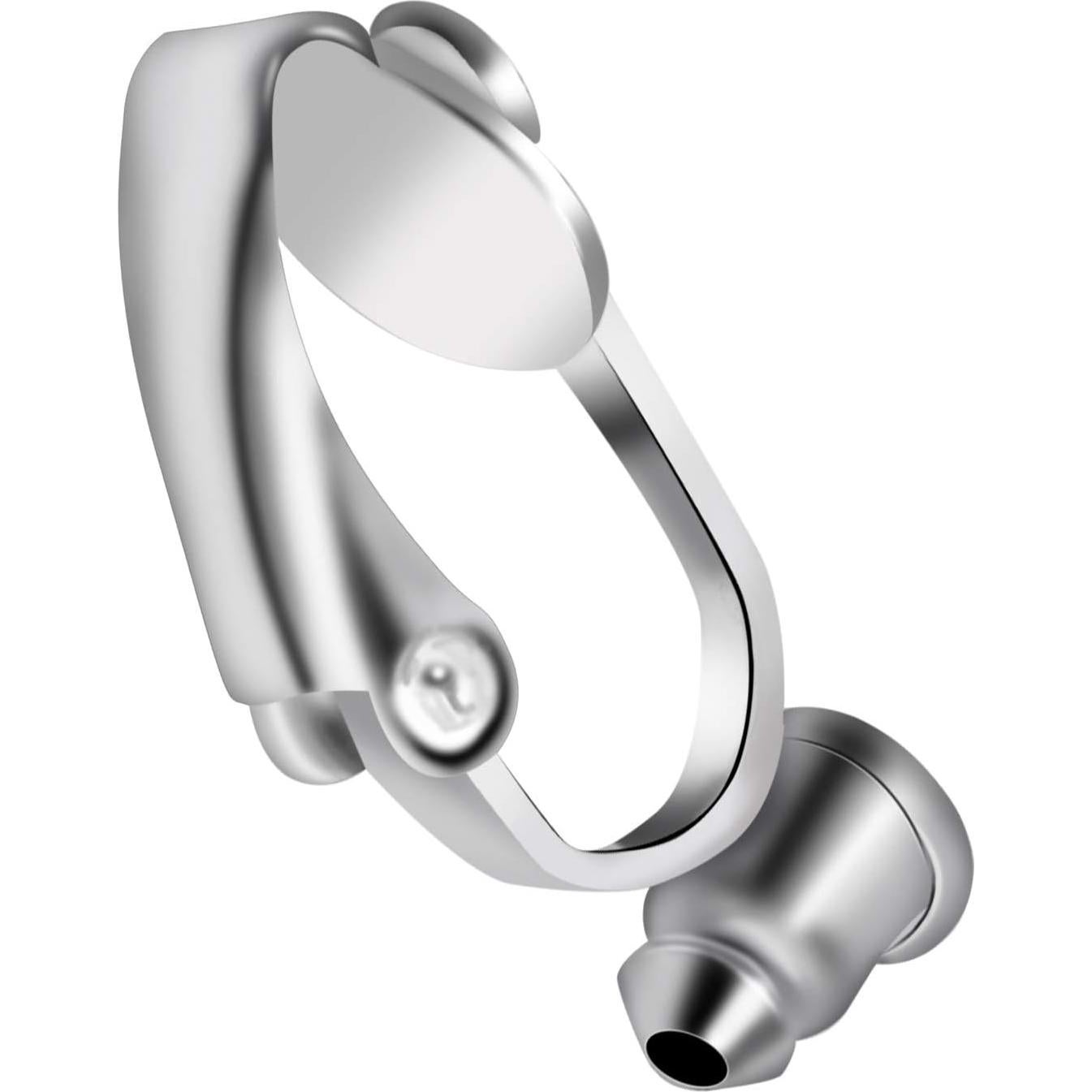 BronaGrand 20 Piezas Convertidores Pendientes Clip-on Plata