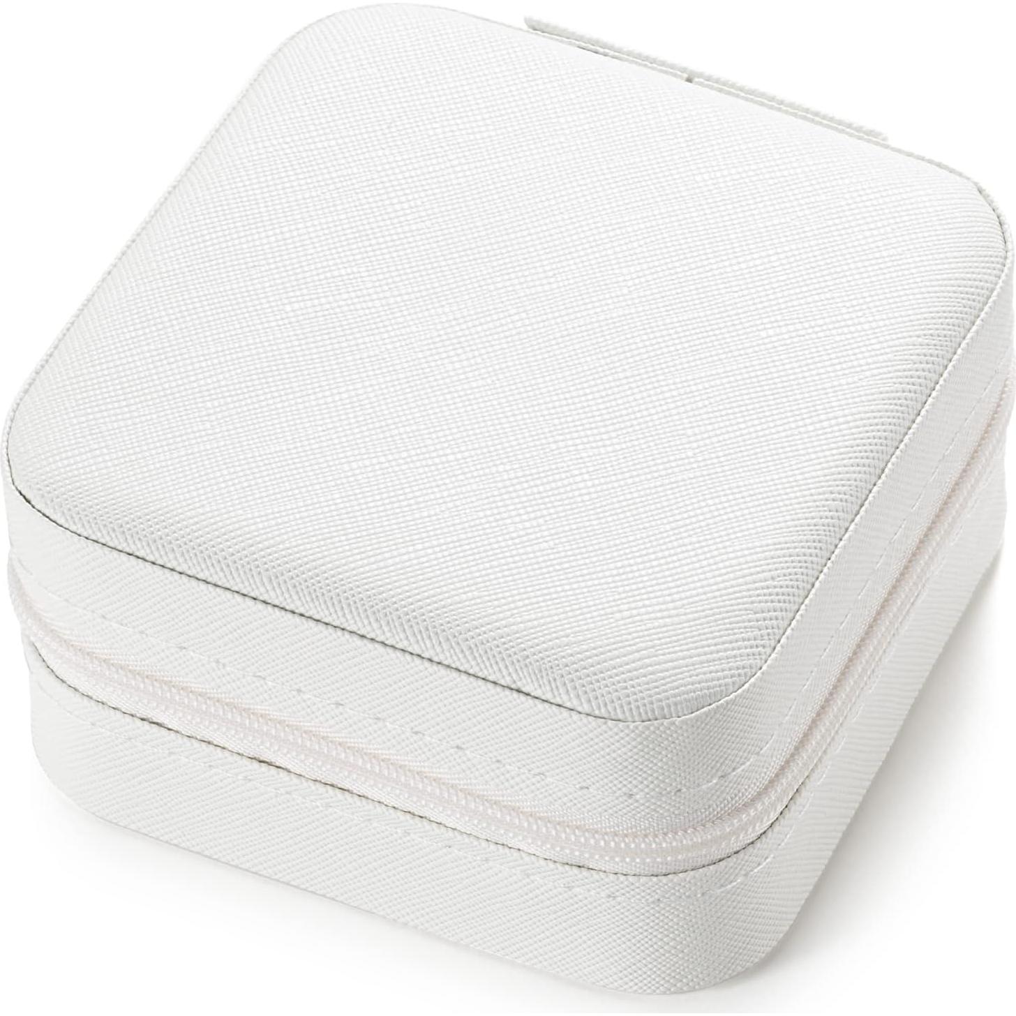 Caja de Joyería de Viaje VOMNA 3 Paquetes Blanco Organizador