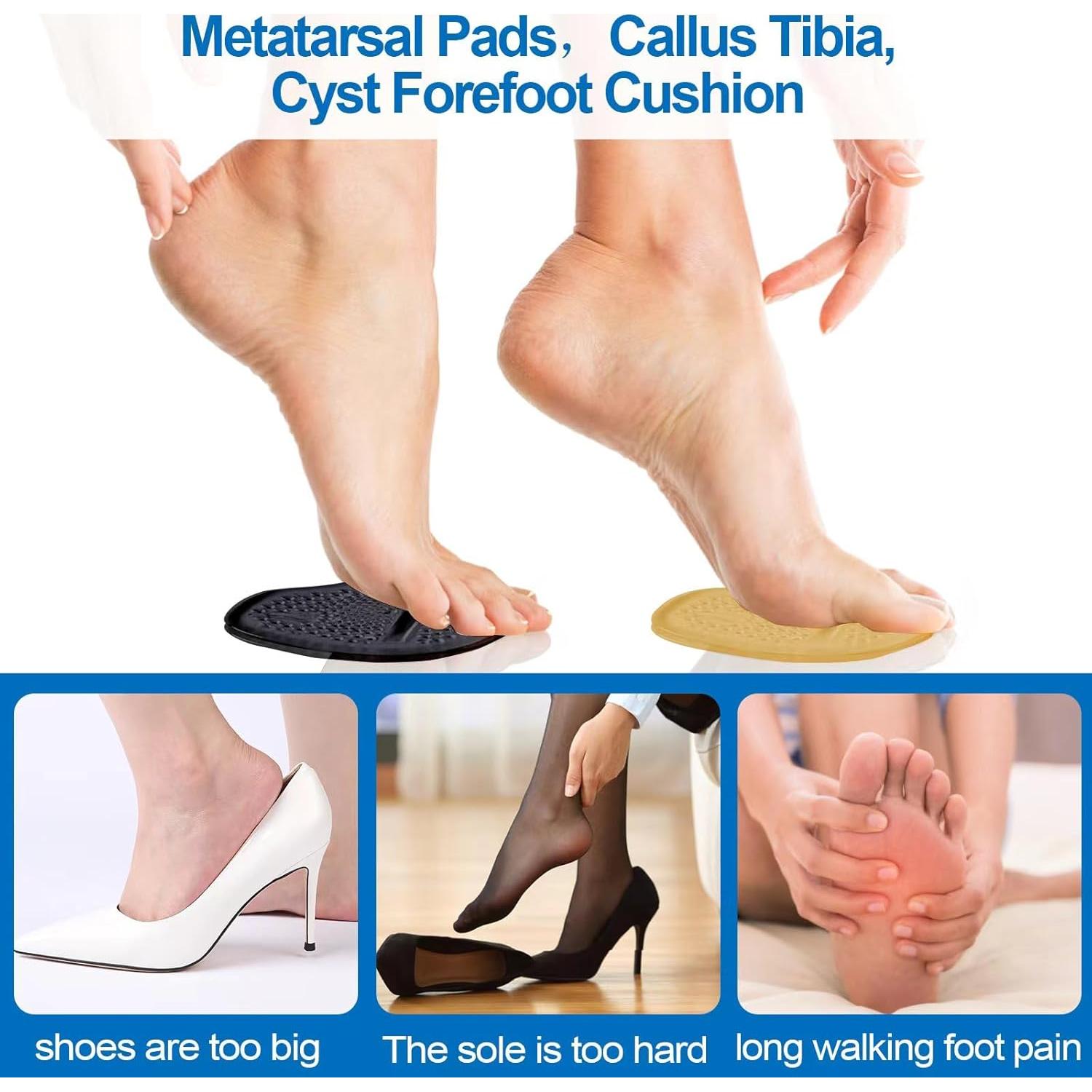 6 Pares Almohadillas para Talones y Metatarsales Ashoesert