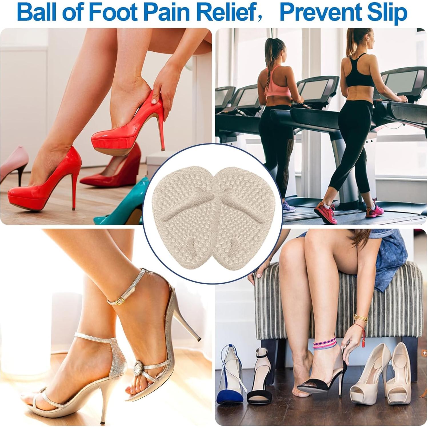 6 Pares Almohadillas para Talones y Metatarsales Ashoesert