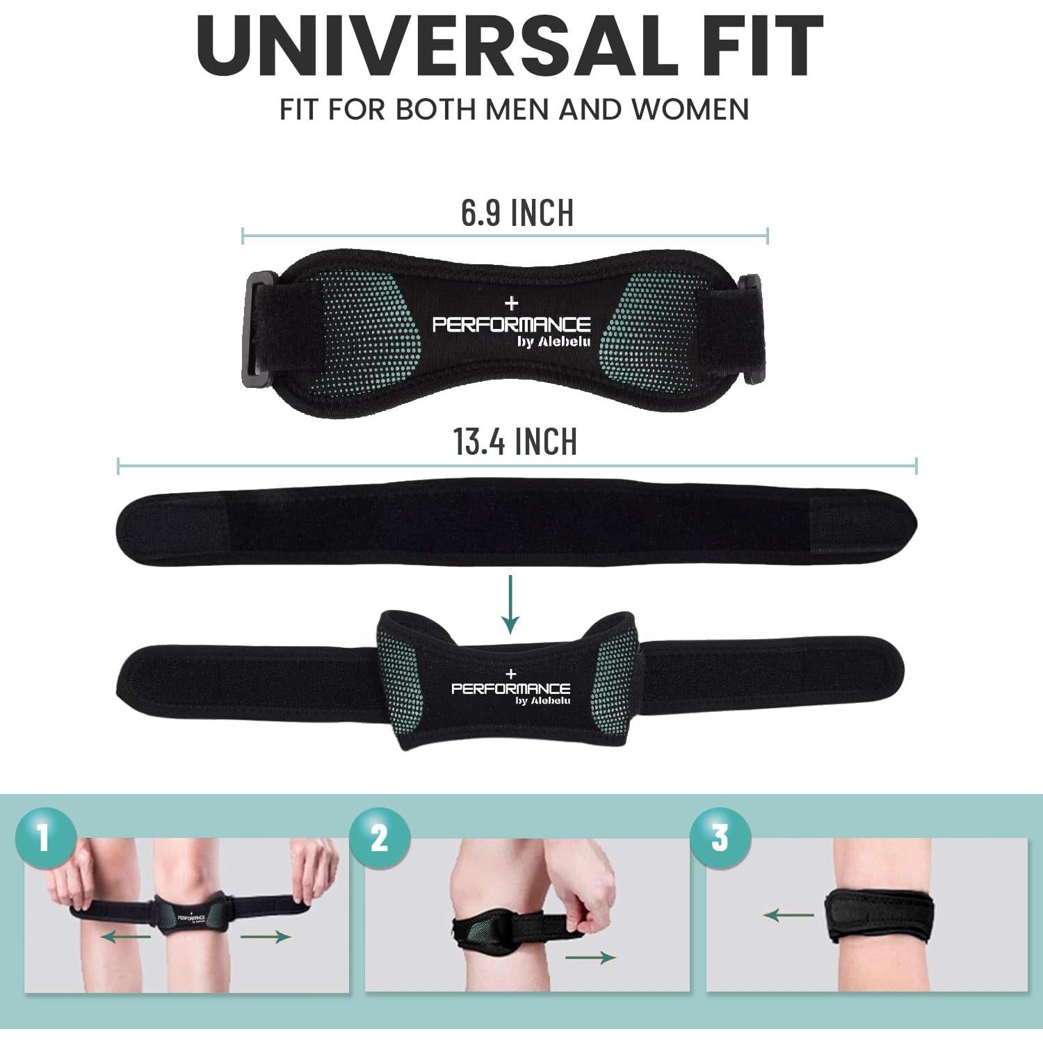 Faja de Rodilla Patelar +Rendimiento Azul - Alivio Dolor y Soporte