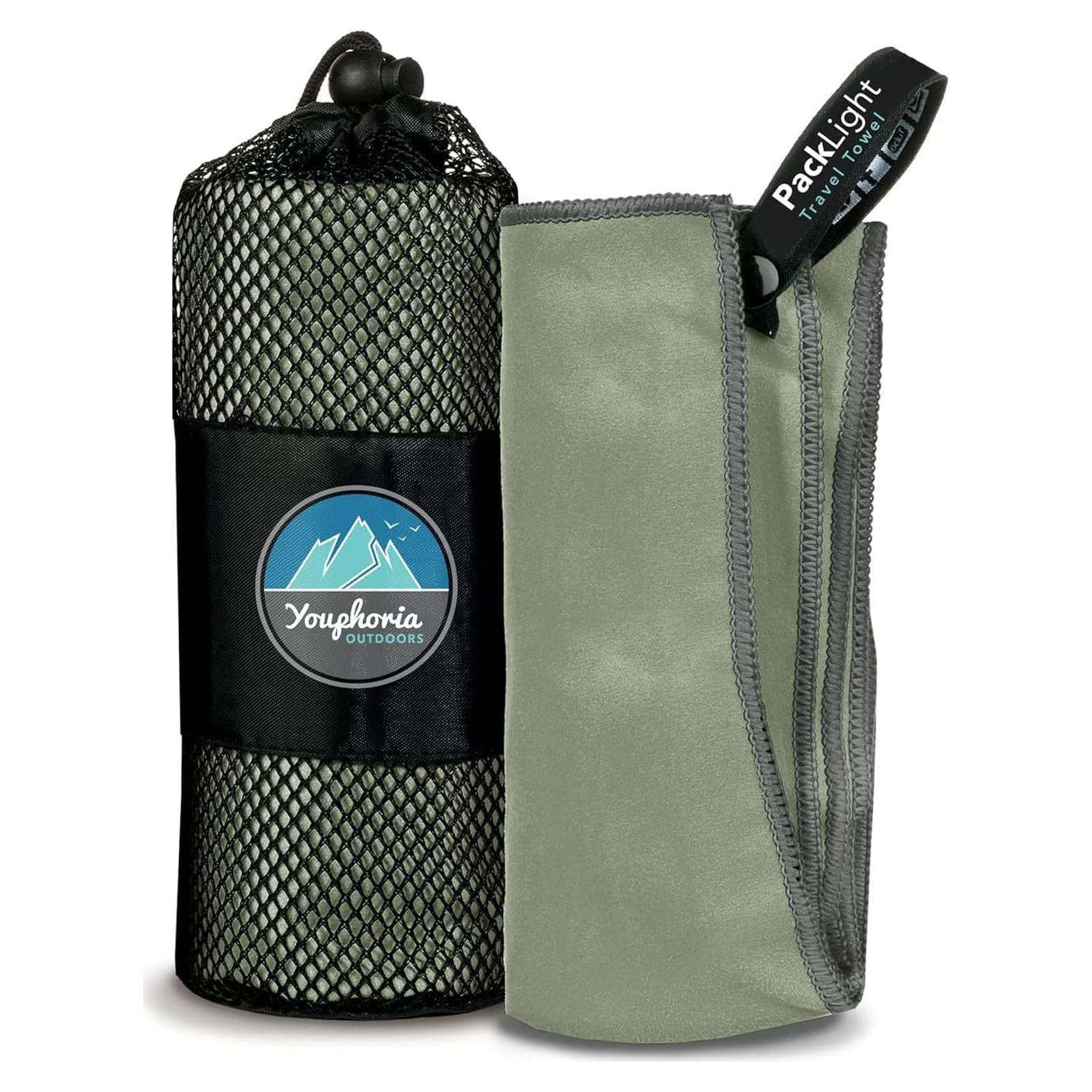 Toalla de Viaje Microfibra Youphoria 30.5x61 cm Verde Militar