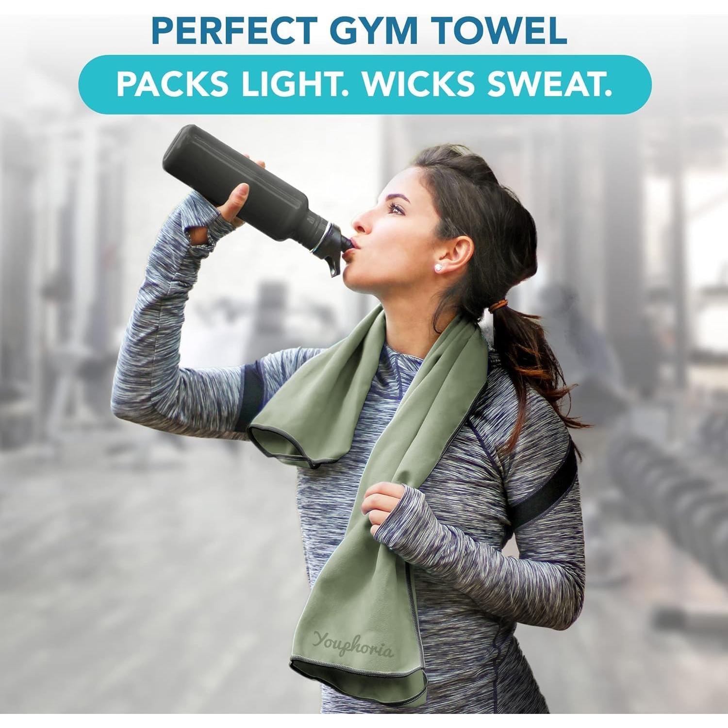 Toalla de Viaje Microfibra Youphoria 30.5x61 cm Verde Militar