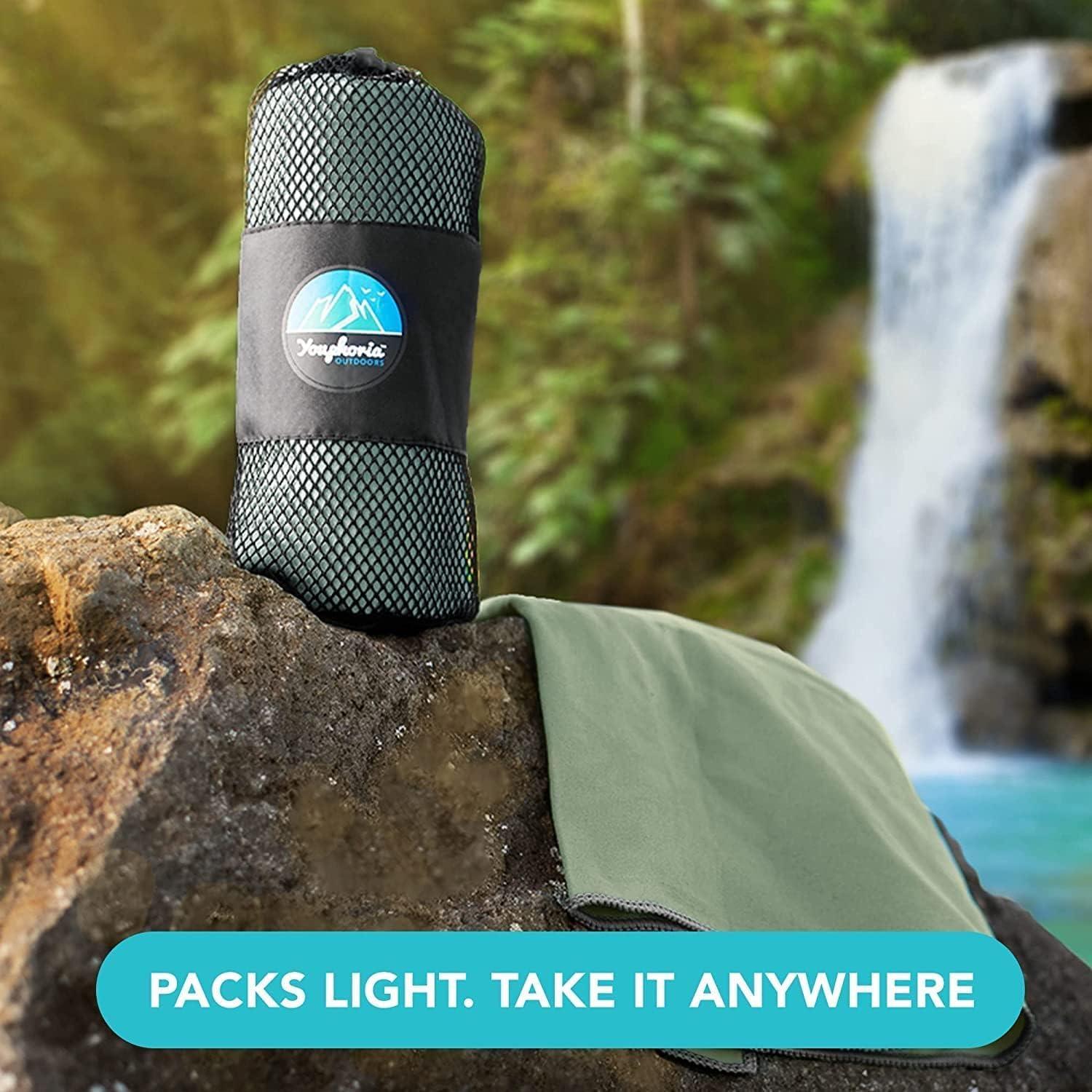 Toalla de Viaje Microfibra Youphoria 30.5x61 cm Verde Militar