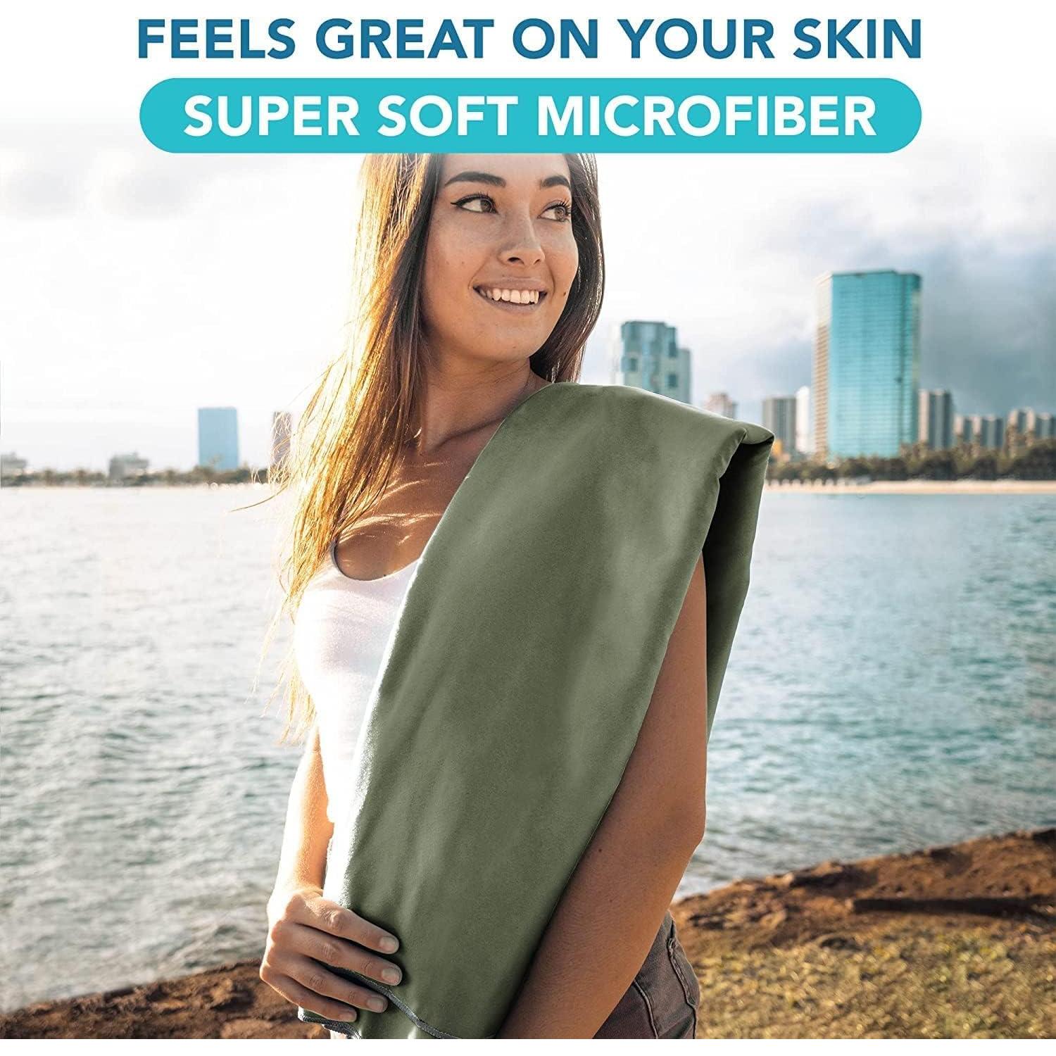 Toalla de Viaje Microfibra Youphoria 30.5x61 cm Verde Militar