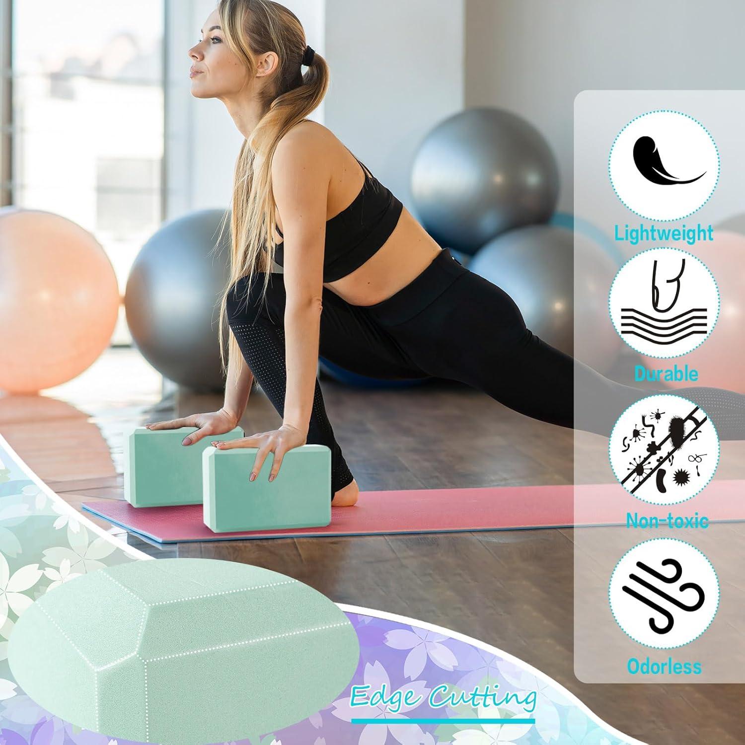 Bloques de Yoga Outus 20 Pcs Espuma EVA Antideslizantes 23x15x7.6cm