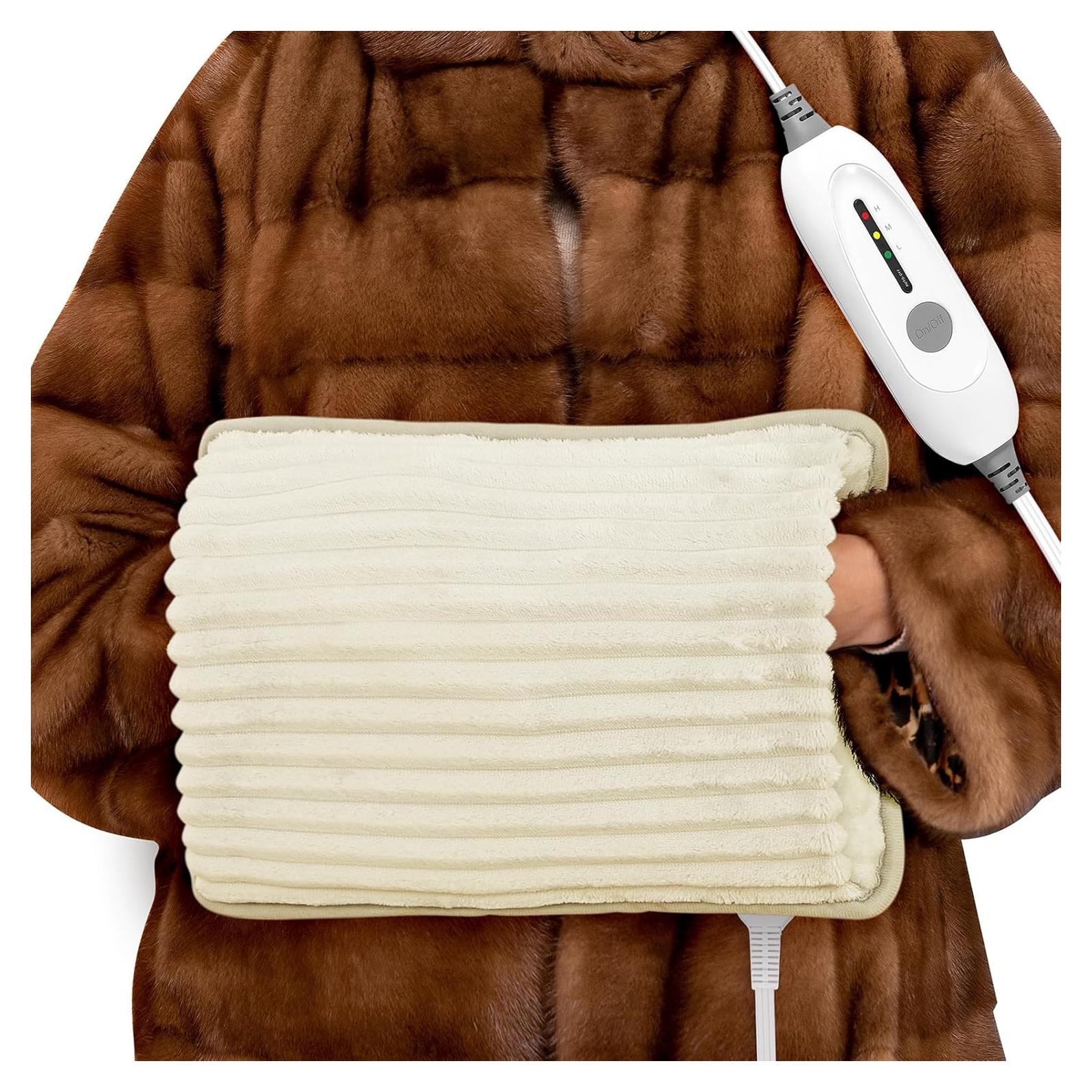 Calentador de Manos Eléctrico SINORIKO Beige, 3 Niveles, 90 Minutos