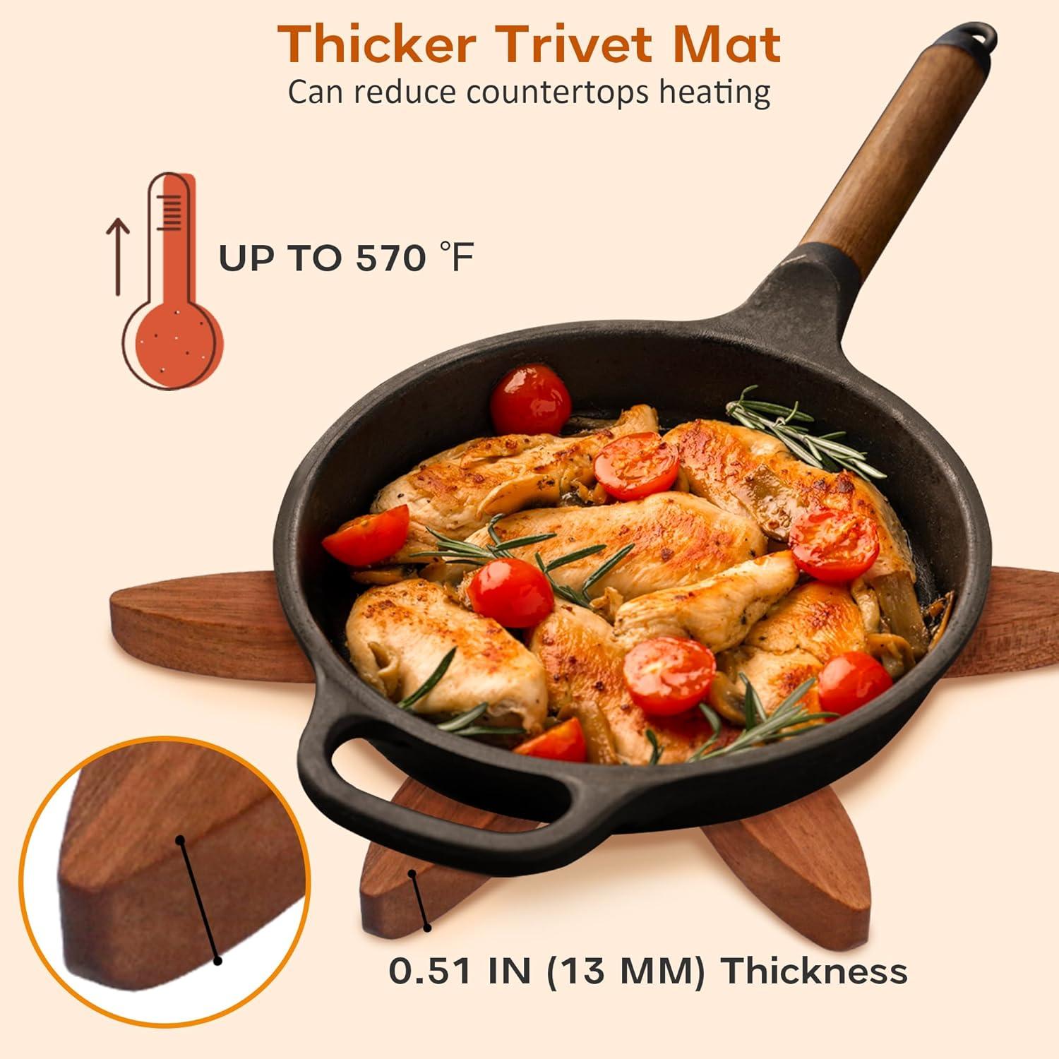 Set de 3 Posavasos de Madera LIFETOWE en Forma de Árbol