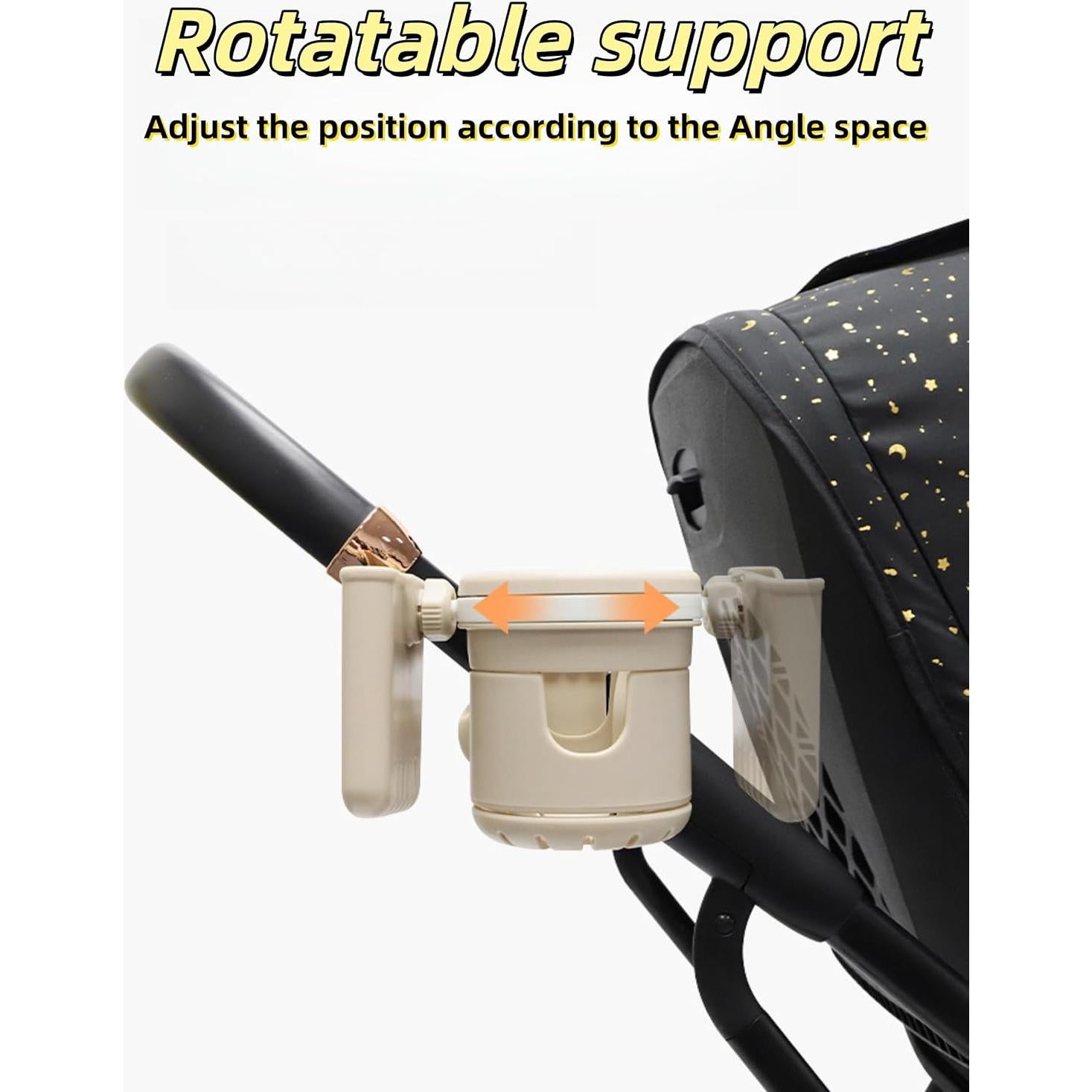 Soporte para Tazas 3-en-1 UIVXXUD Beige, Accesorios Carrito Bebé