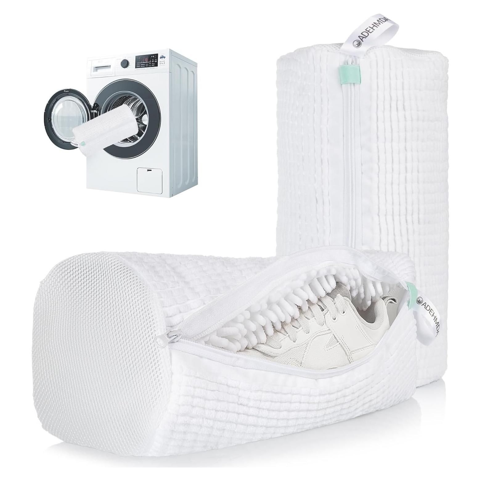 Bolsa de Lavado de Zapatos ADEHMDA 2 Pcs Microfibra Blanca