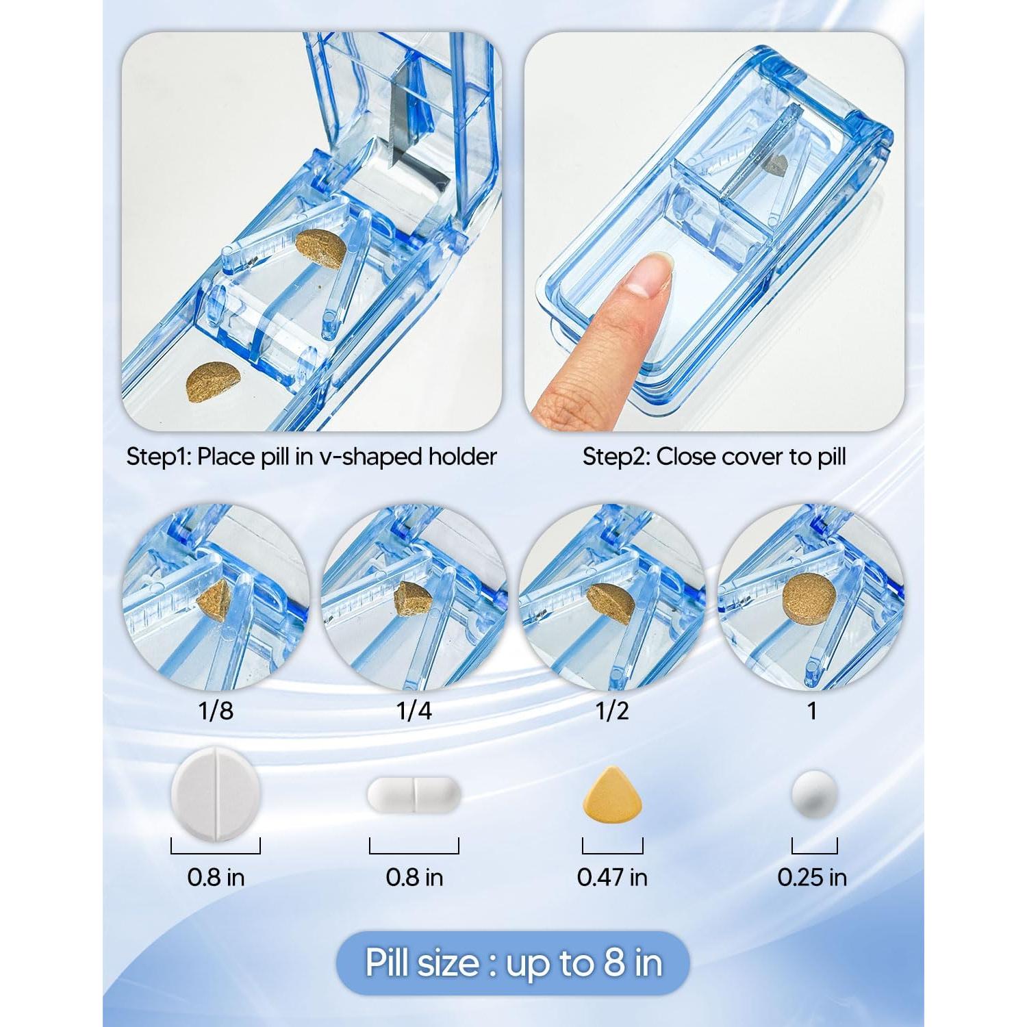 Organizador de Pastillas Mensual Yonlog 2 Veces al Día - Caja Grande