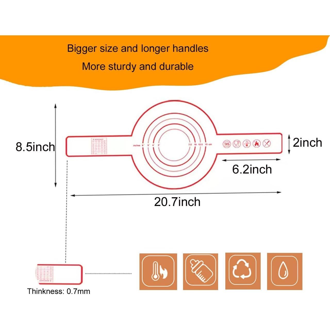 Sling de Silicona para Pan KAIBERYL 52.6 cm + 5 Bolsas Papel