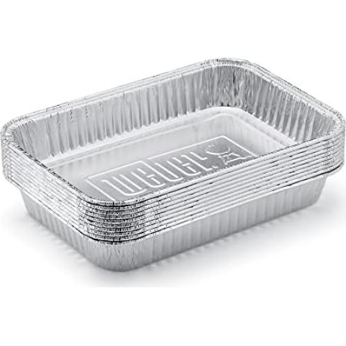 Bandejas de Goteo de Aluminio Weber 10 Piezas 19.05 x 12.7 cm