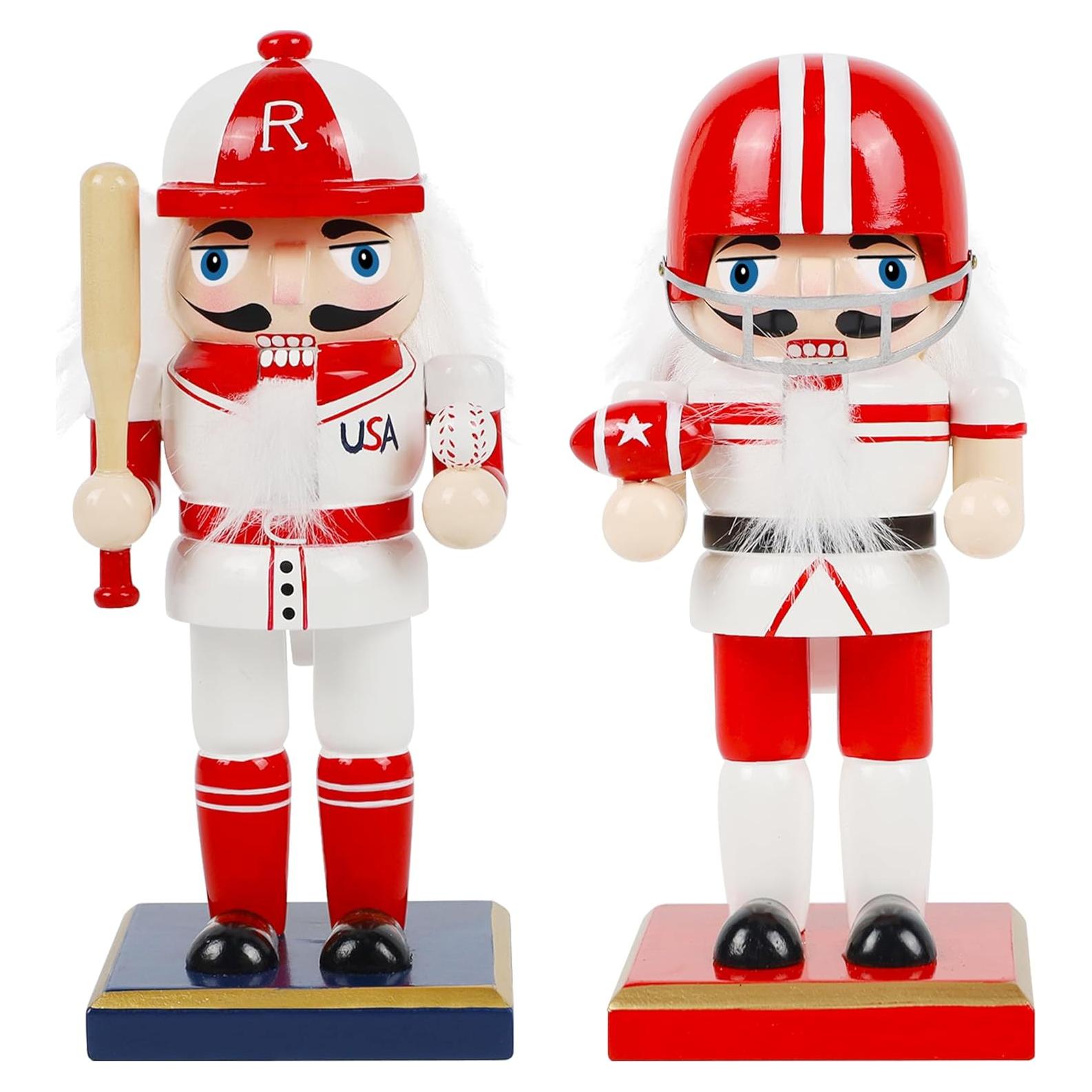 Figuras de Cascanueces Joliyoou 18.5 cm y 17.5 cm Deportivas