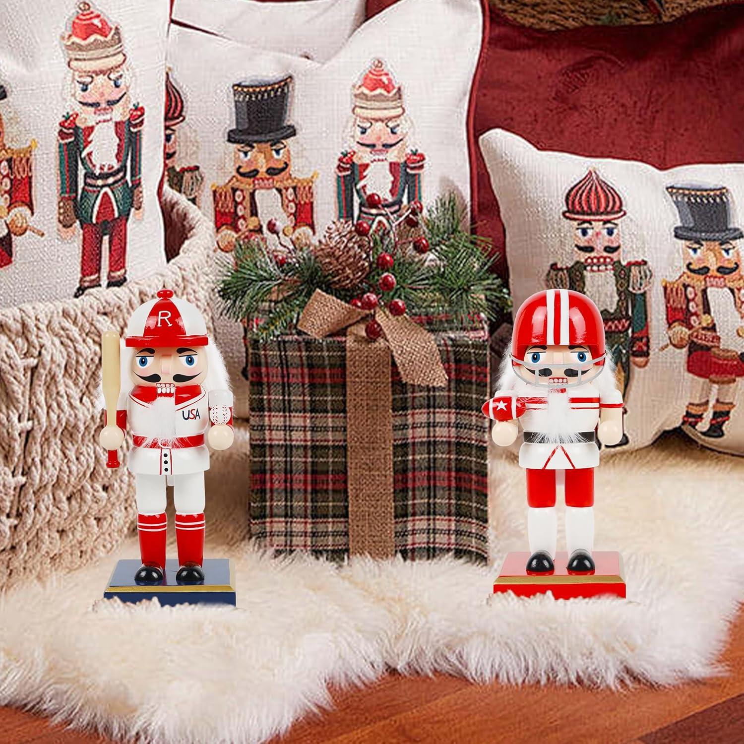 Figuras de Cascanueces Joliyoou 18.5 cm y 17.5 cm Deportivas