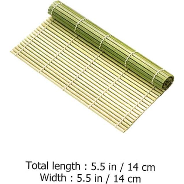Esteras de Bambú para Sushi Kichvoe 14x14 cm - Kit DIY