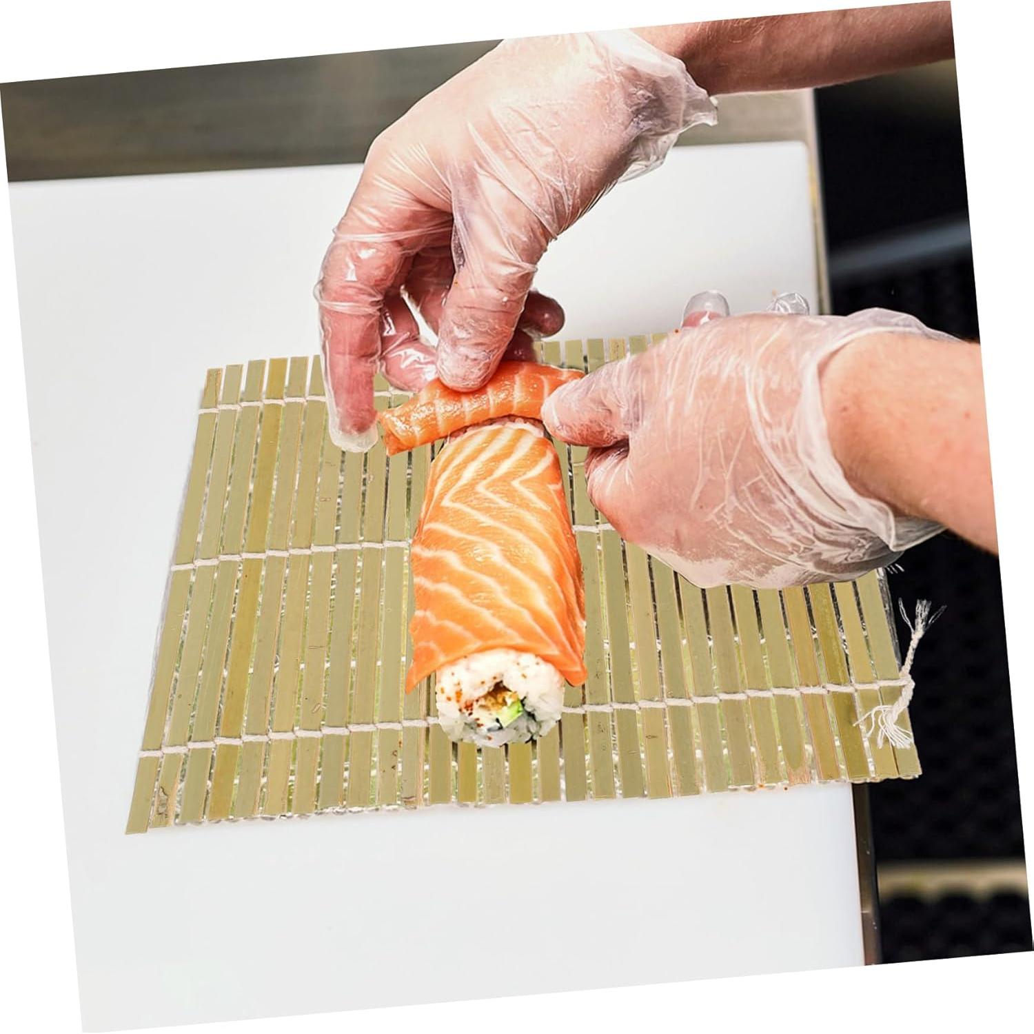 Esteras de Bambú para Sushi Kichvoe 14x14 cm - Kit DIY