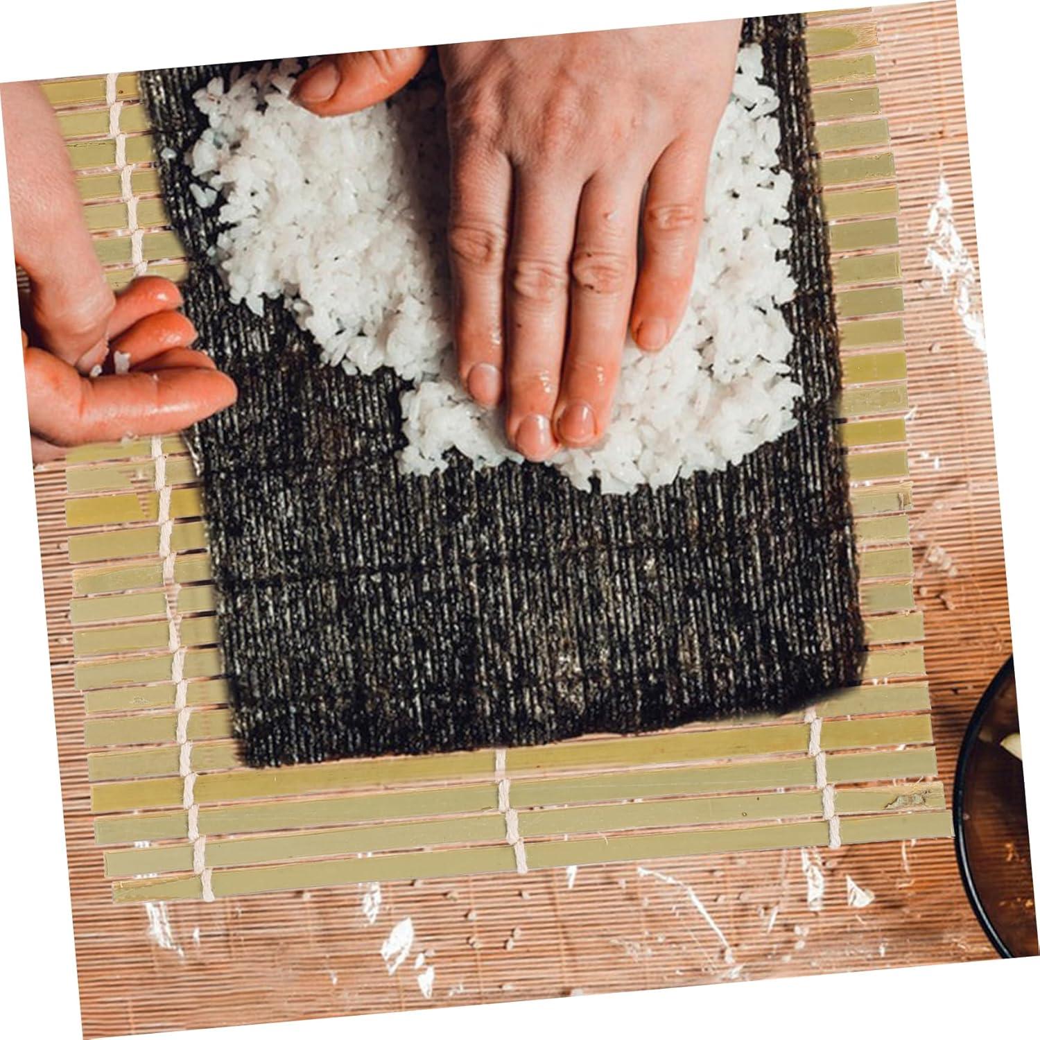 Esteras de Bambú para Sushi Kichvoe 14x14 cm - Kit DIY