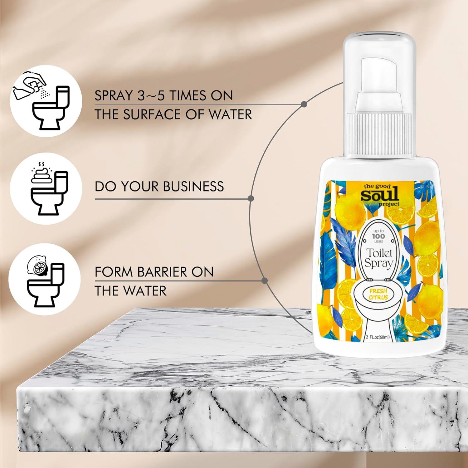 Spray Eliminador de Olores para Inodoro The Good Soul 59 ml