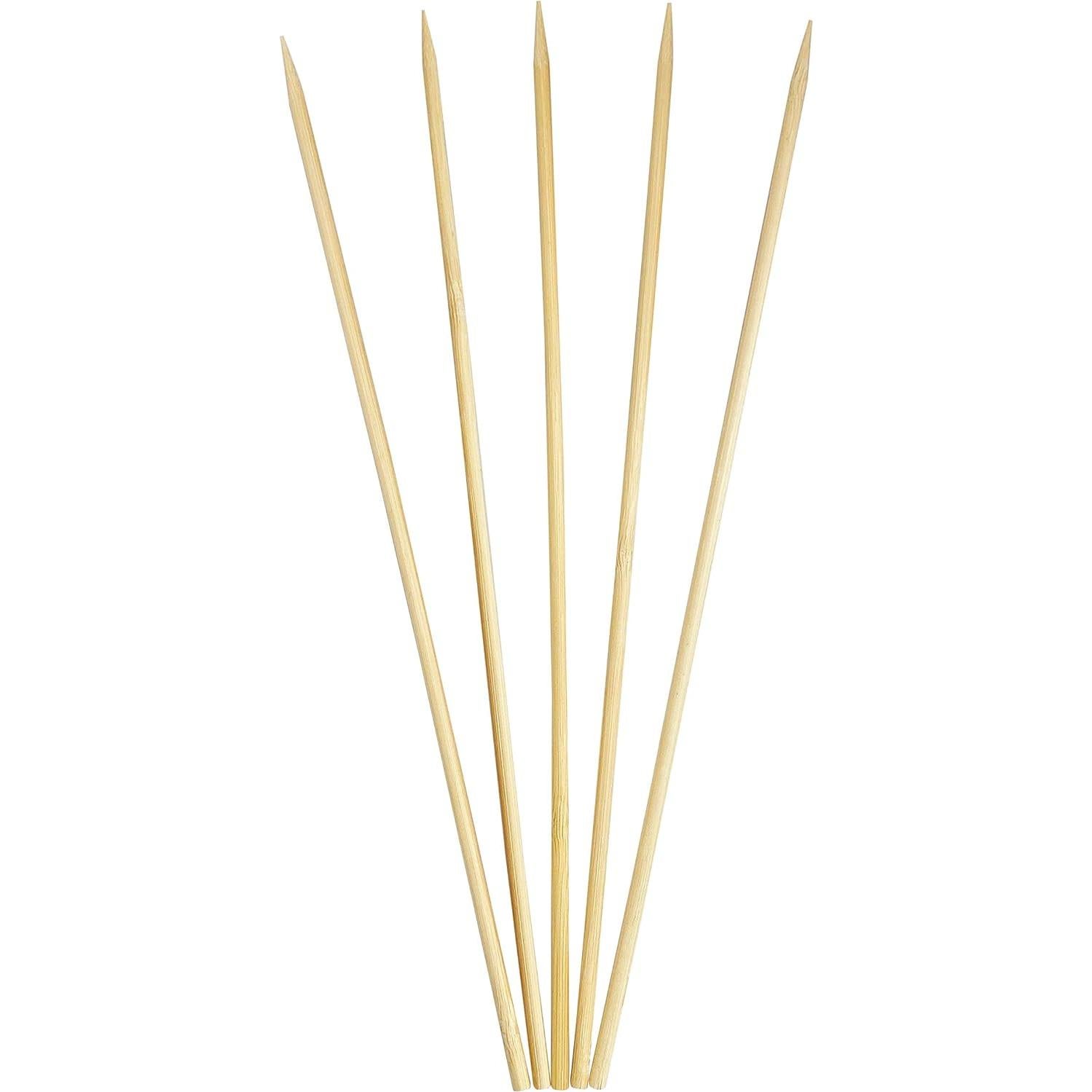 Pinchos de Bambú KingSeal para BBQ 25.4 cm - 200 Unidades