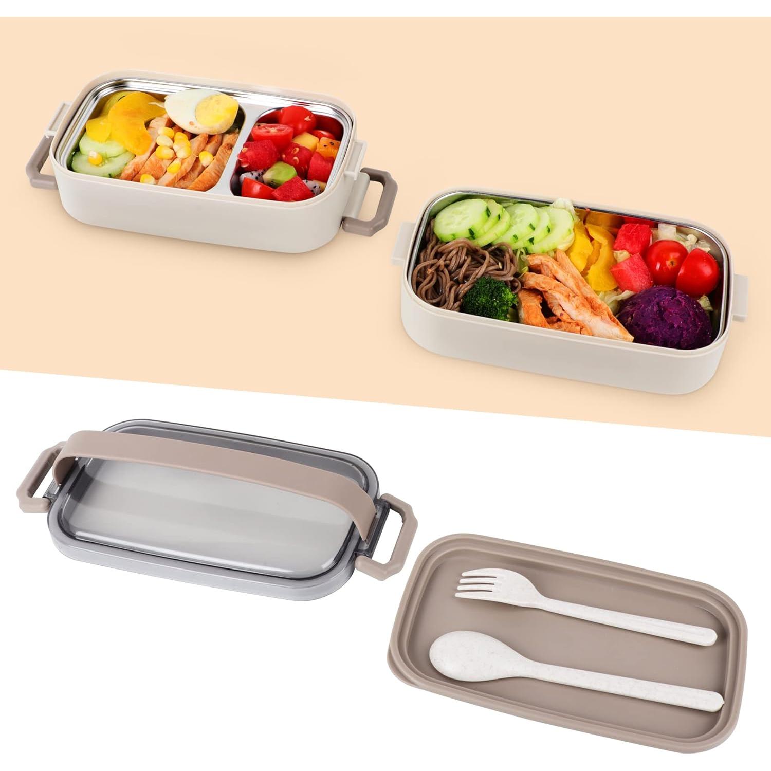 Caja Bento JUBOSYCZ de Acero Inoxidable 2100ml Beige