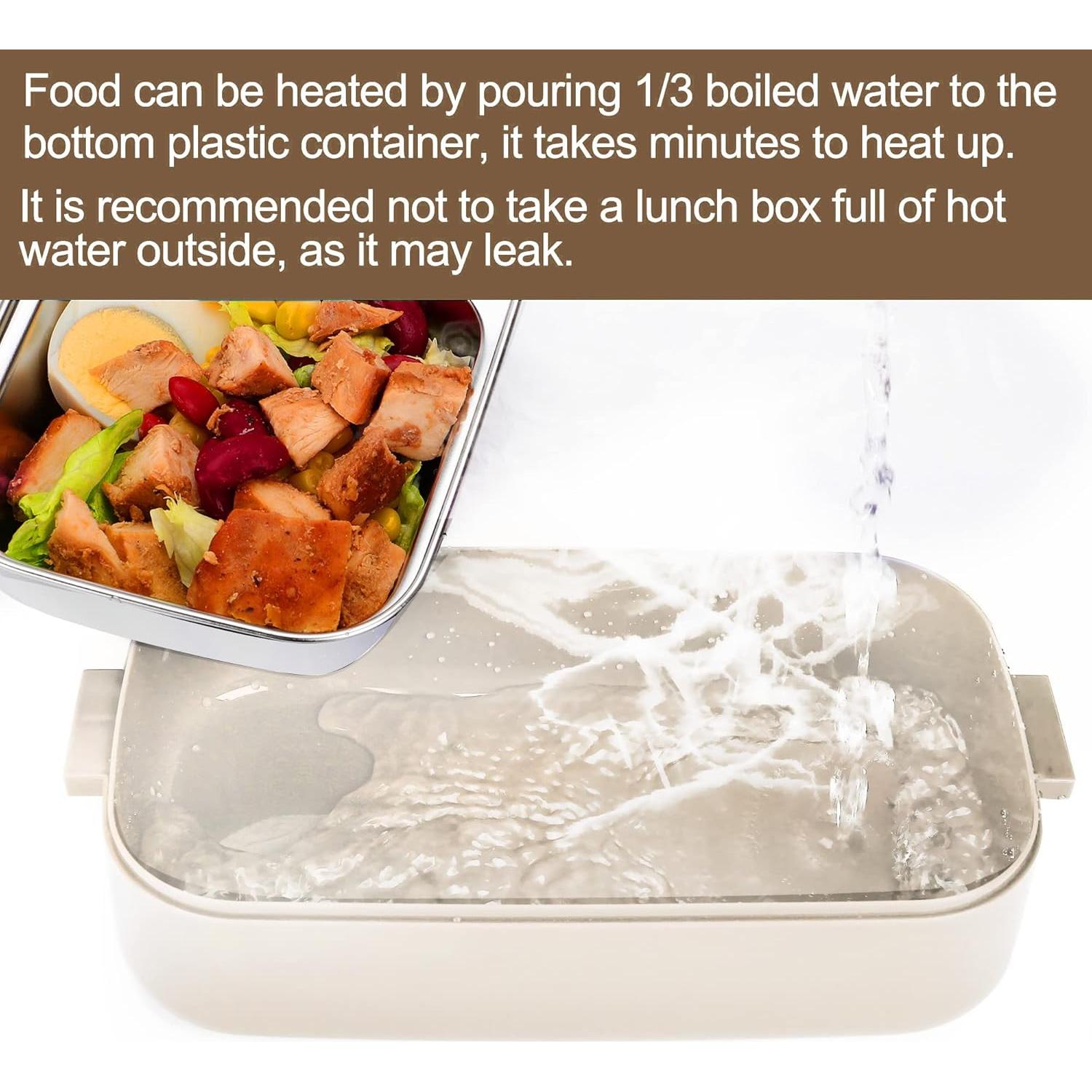 Caja Bento JUBOSYCZ de Acero Inoxidable 2100ml Beige