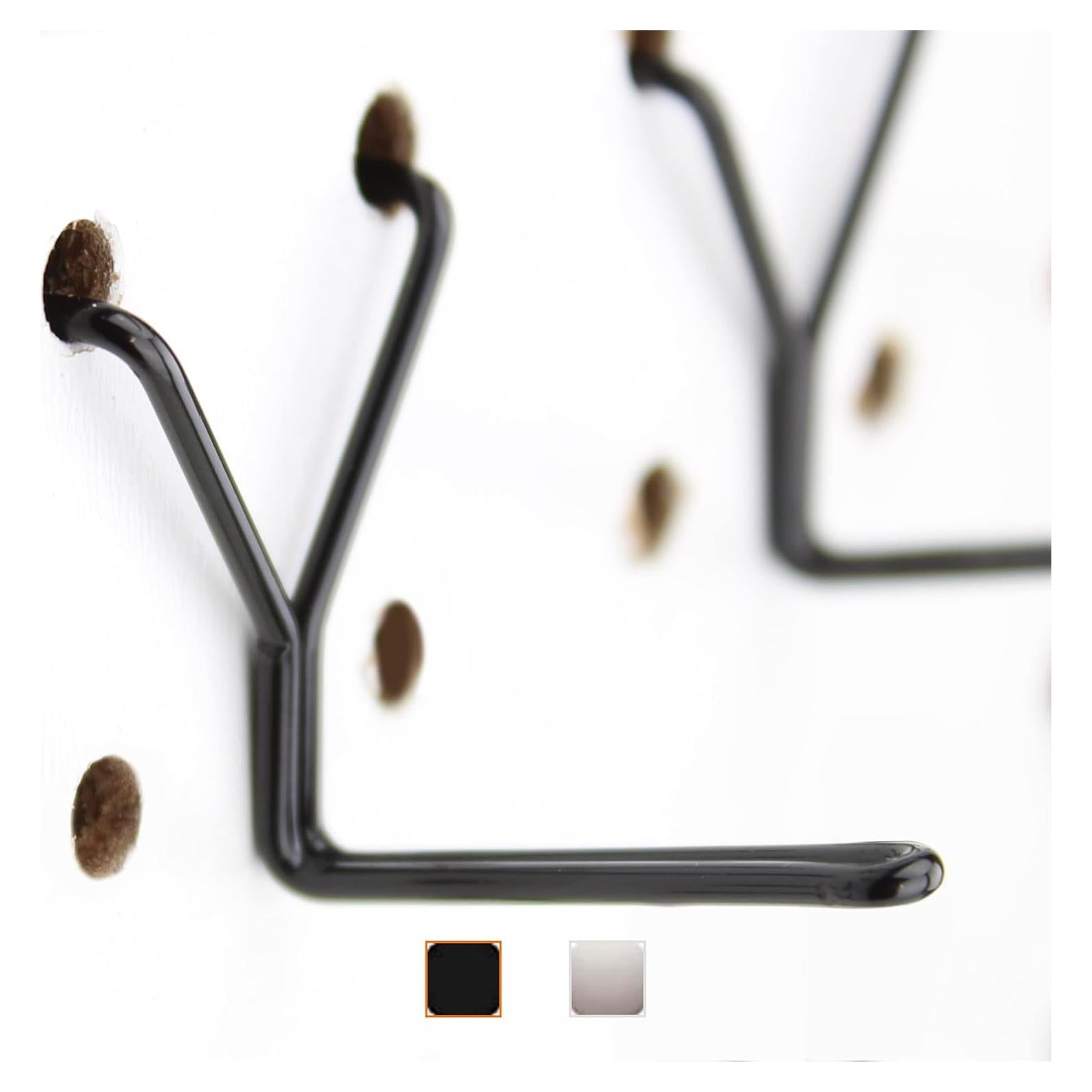 Ganchos de Tablero de Acero Right Arrange 50-Pack 2.54 cm Negro