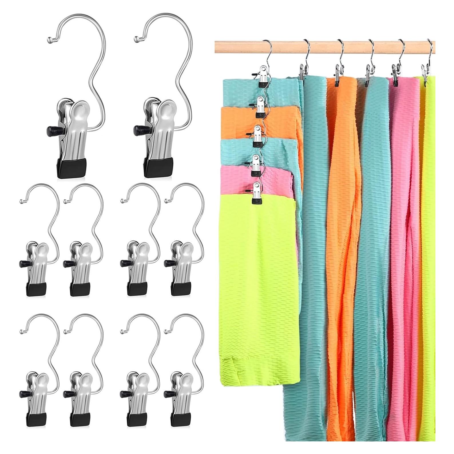 Perchas de Metal WAYDA para Pantalones y Leggings - Paquete de 10