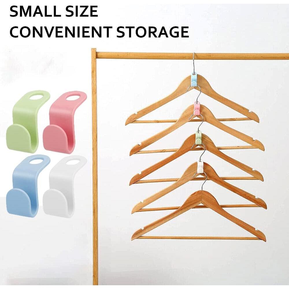 60 Ganchos Conectores para Perchas Booge - Ahorra Espacio