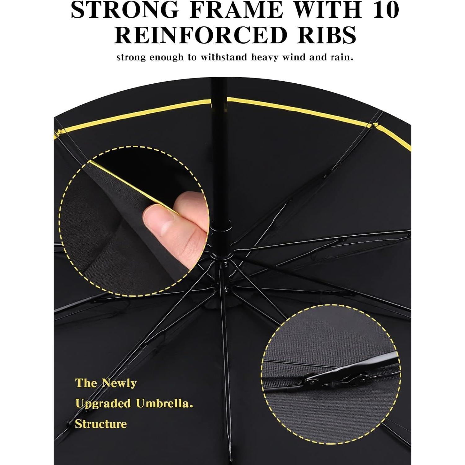 Paraguas Compacto Kalolary 157 cm UPF 50+ Doble Dosel