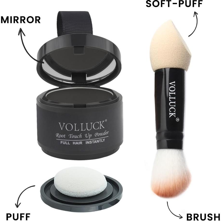 Polvo Retoque Raíces ONLOOKERS Negro 60g - Cubre Grises